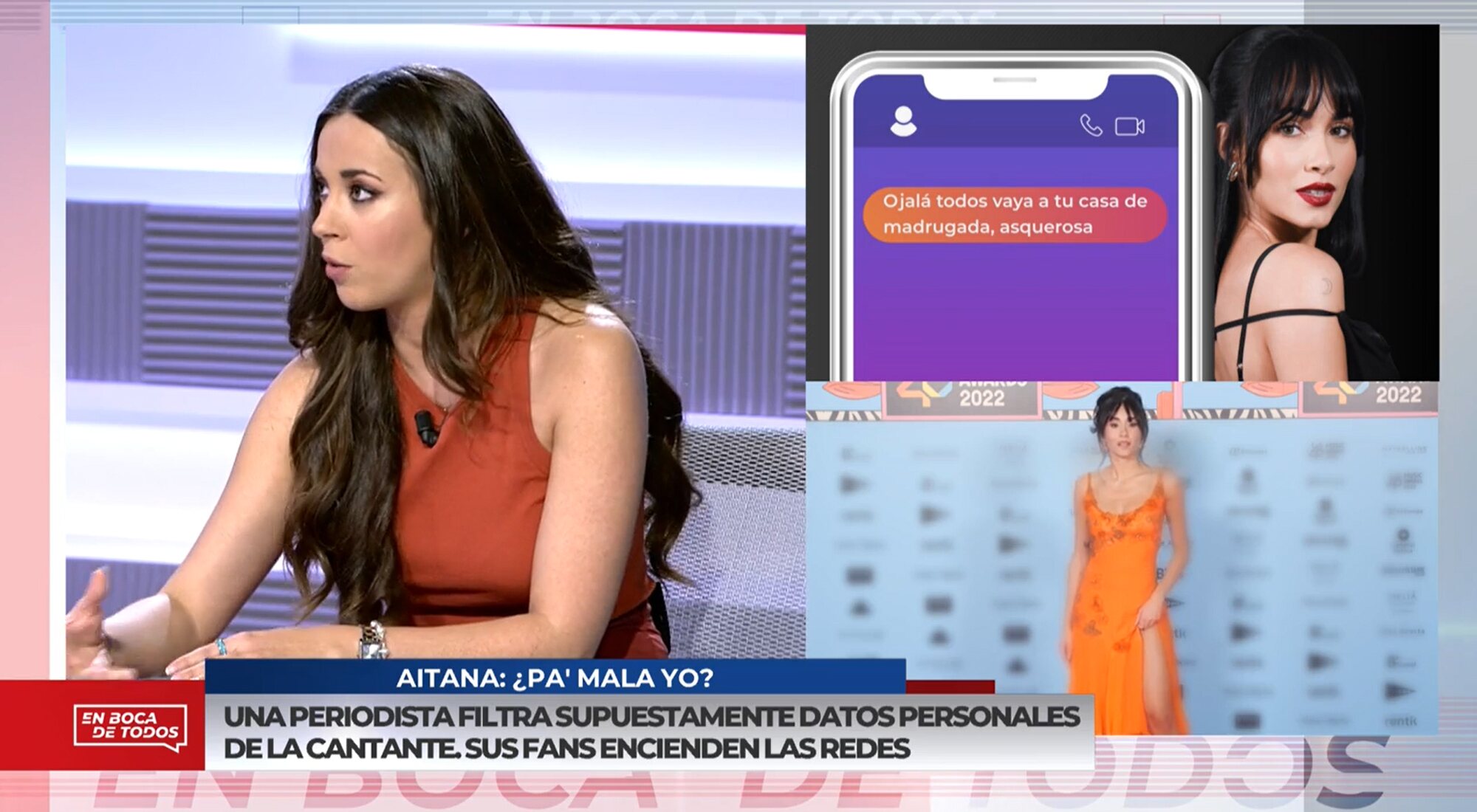 Alba García cuenta en &#39;En boca de todos&#39; el acoso que ha sufrido por ciertos fans de Aitana