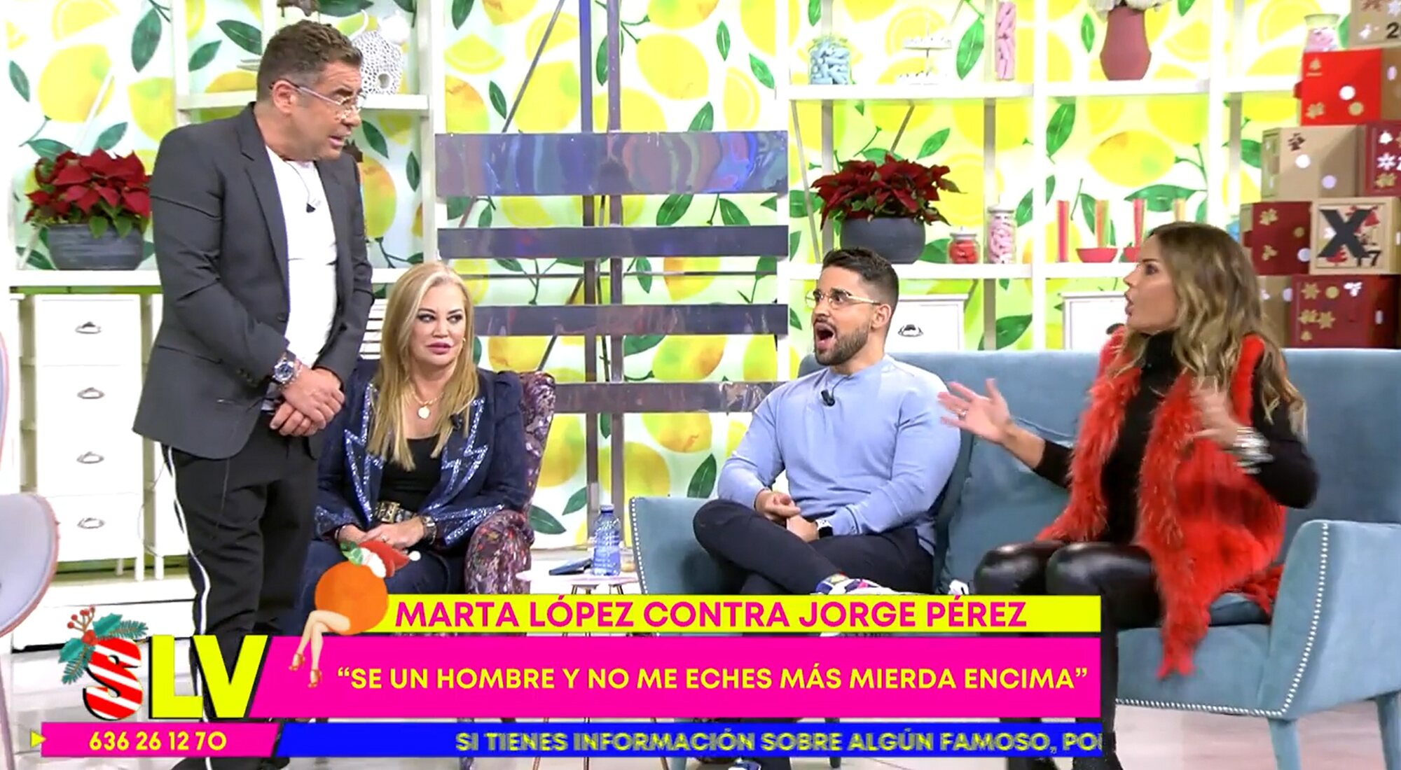 Marta López estalla contra Jorge Pérez ante sus compañeros de 'Sálvame'