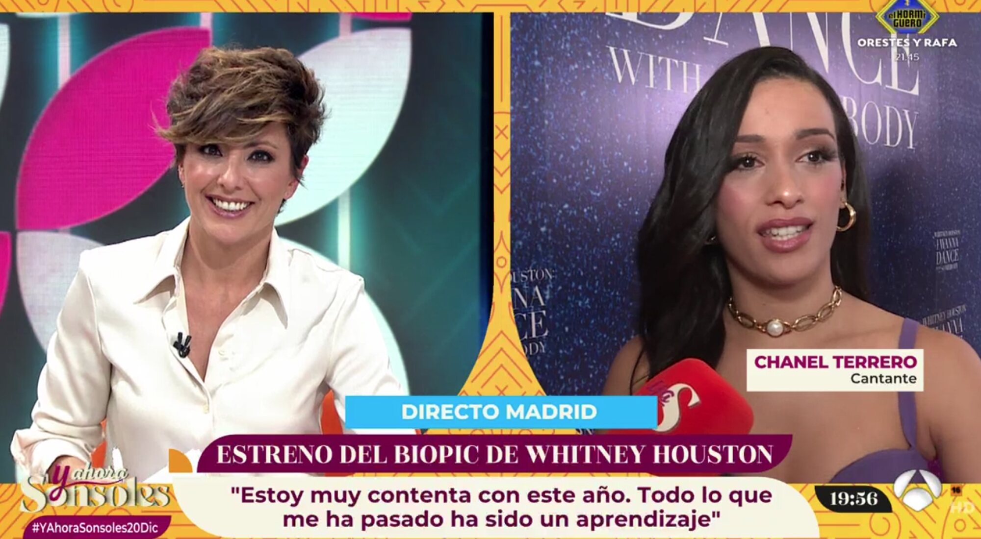 Sonsoles Ónega y Chanel Terrero en 'Y ahora, Sonsoles'