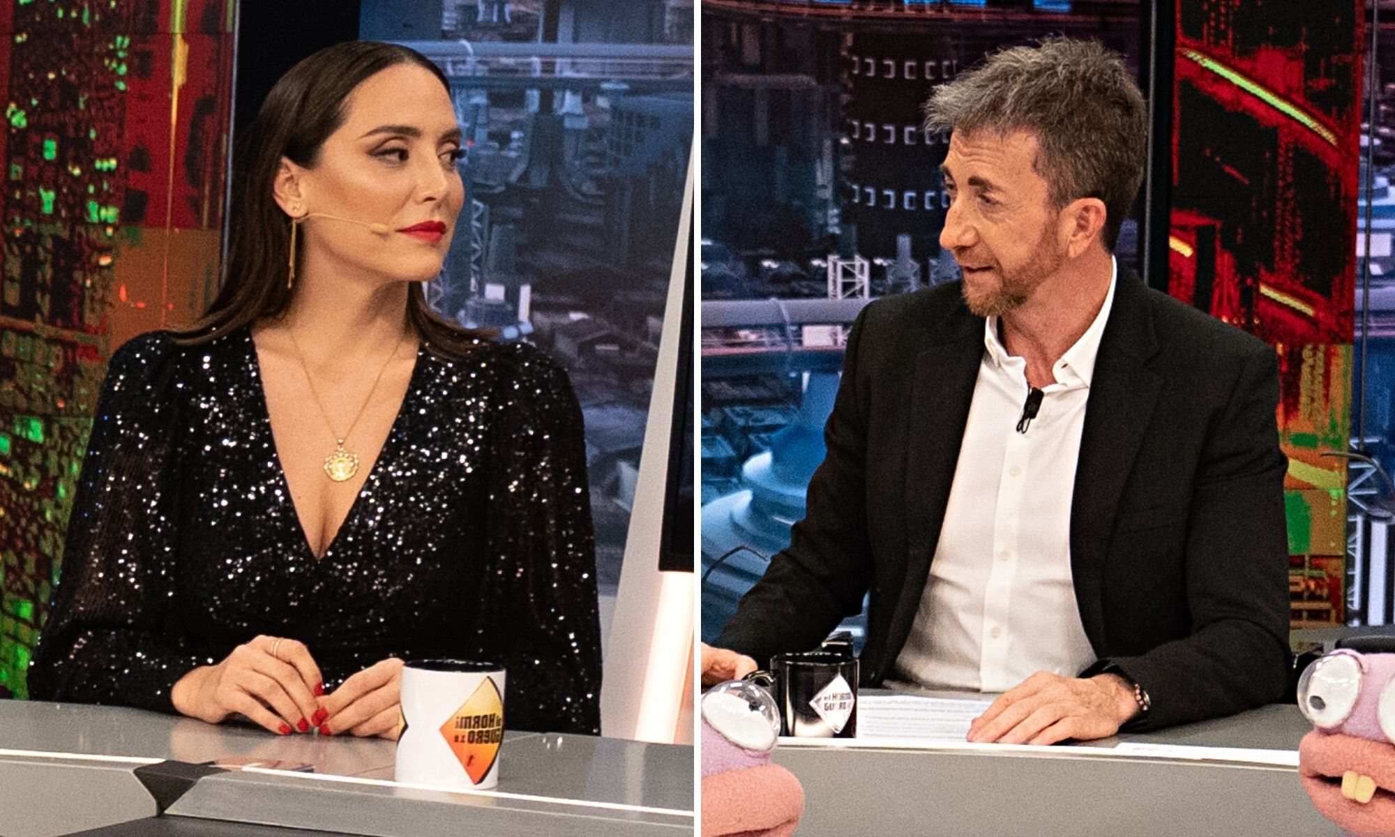 Tamara Falcó y Pablo Motos en 'El hormiguero'