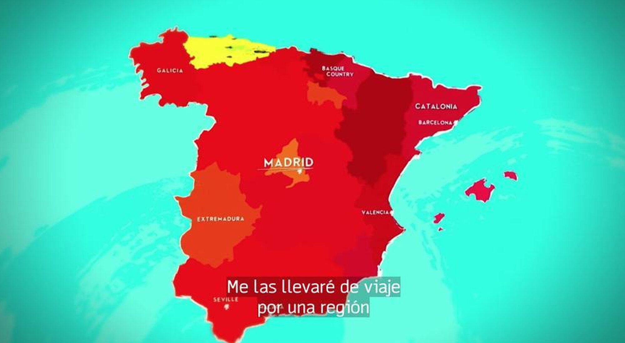 Mapa de 'José Andrés y familia en España'