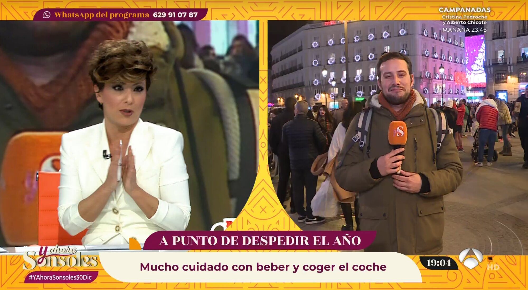 Sonsoles Ónega conecta con el reportero en 'Y ahora, Sonsoles'