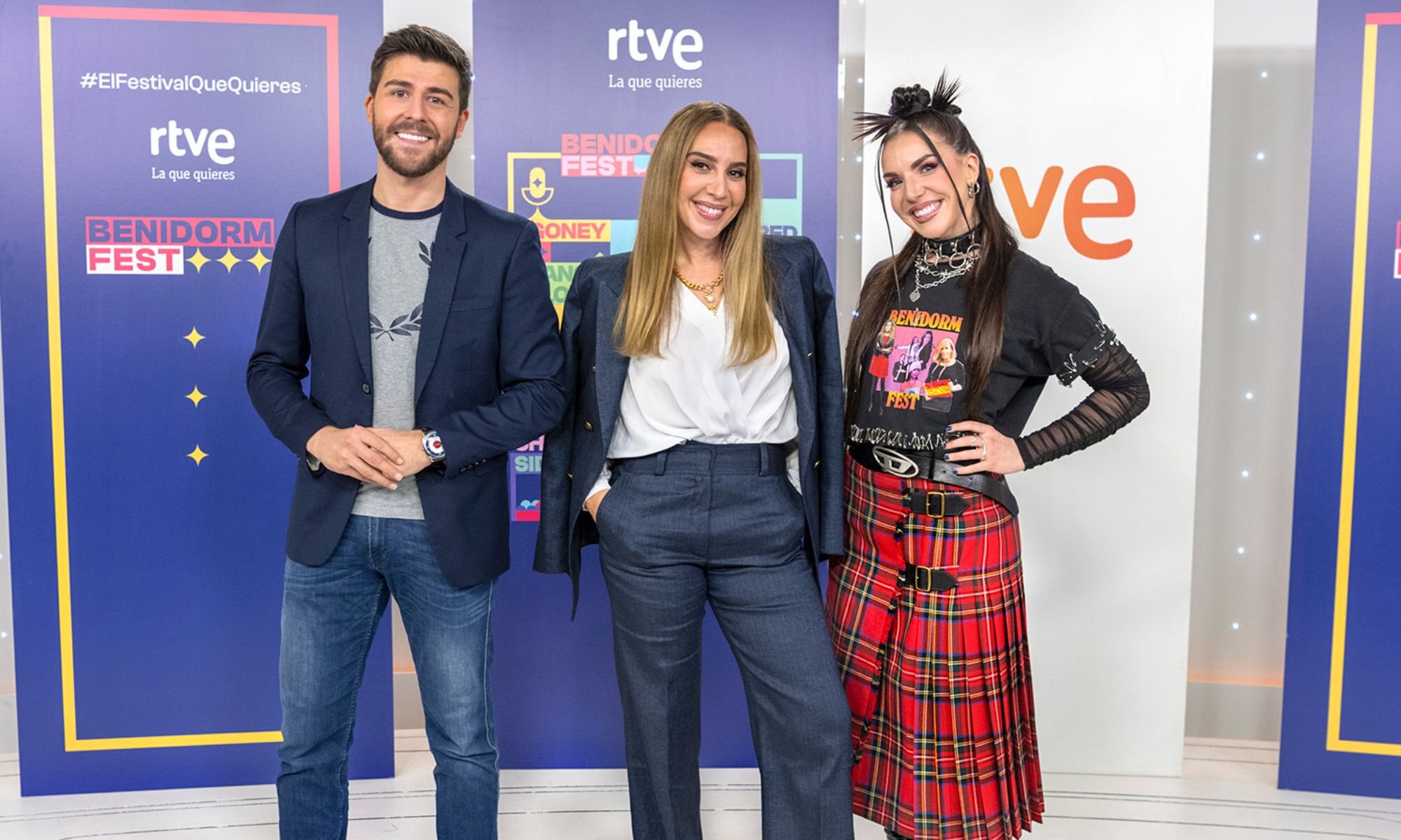 Rodrigo Vázquez, Mónica Naranjo e Inés Hernand