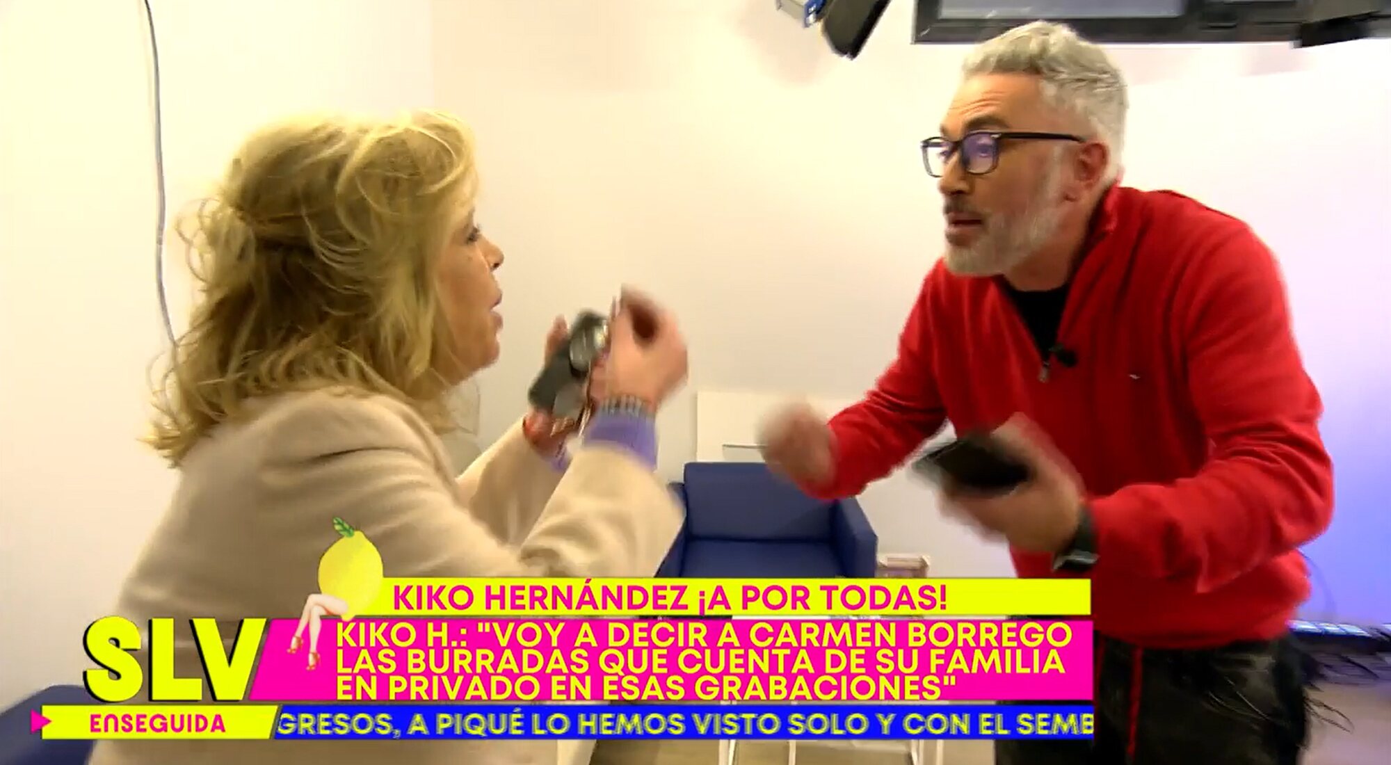 Carmen Borrego discute con Kiko Hernández en 'Sálvame'