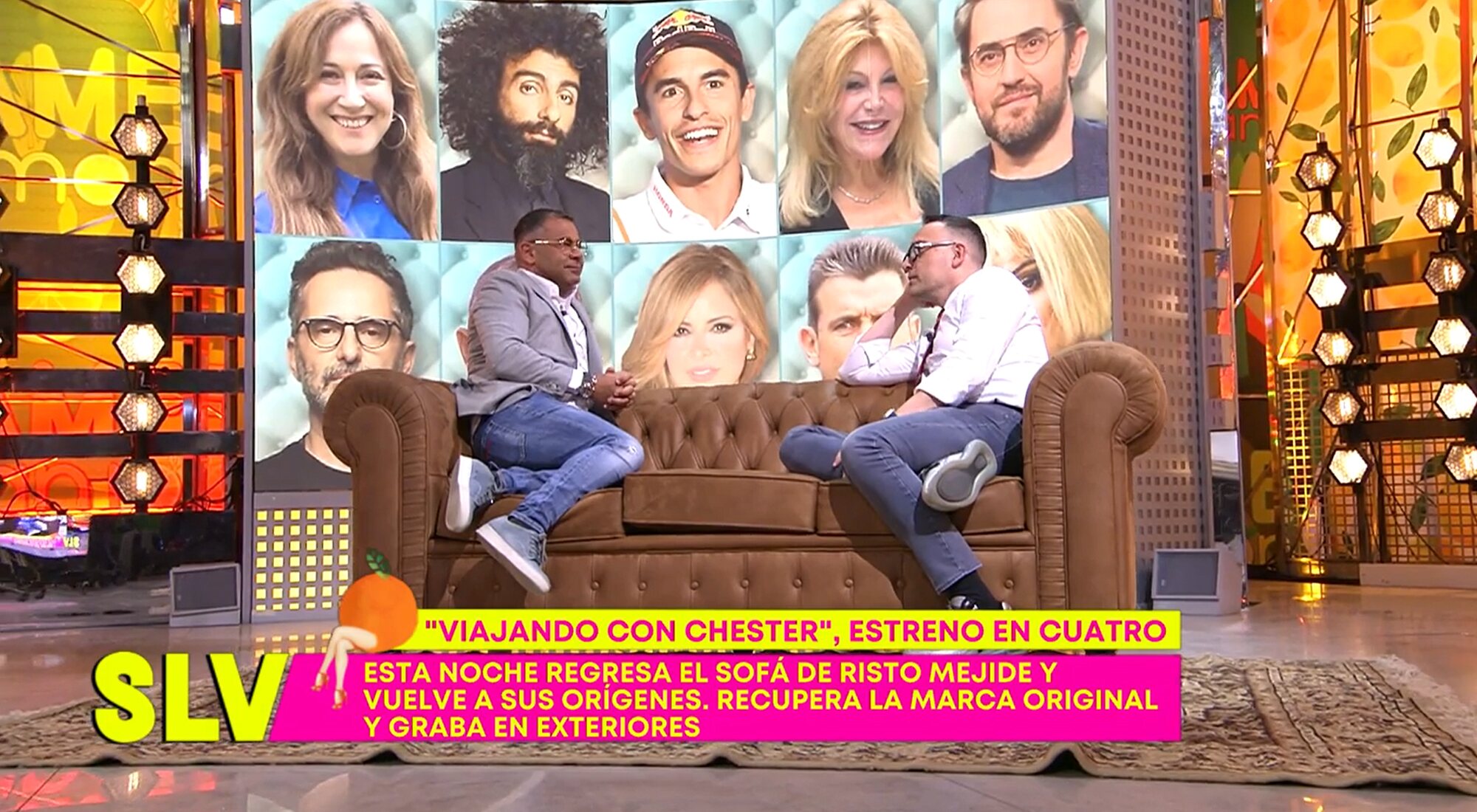 Jorge Javier entrevista a Risto Mejide en 'Sálvame' ante el estreno de 'Viajando con Chester'