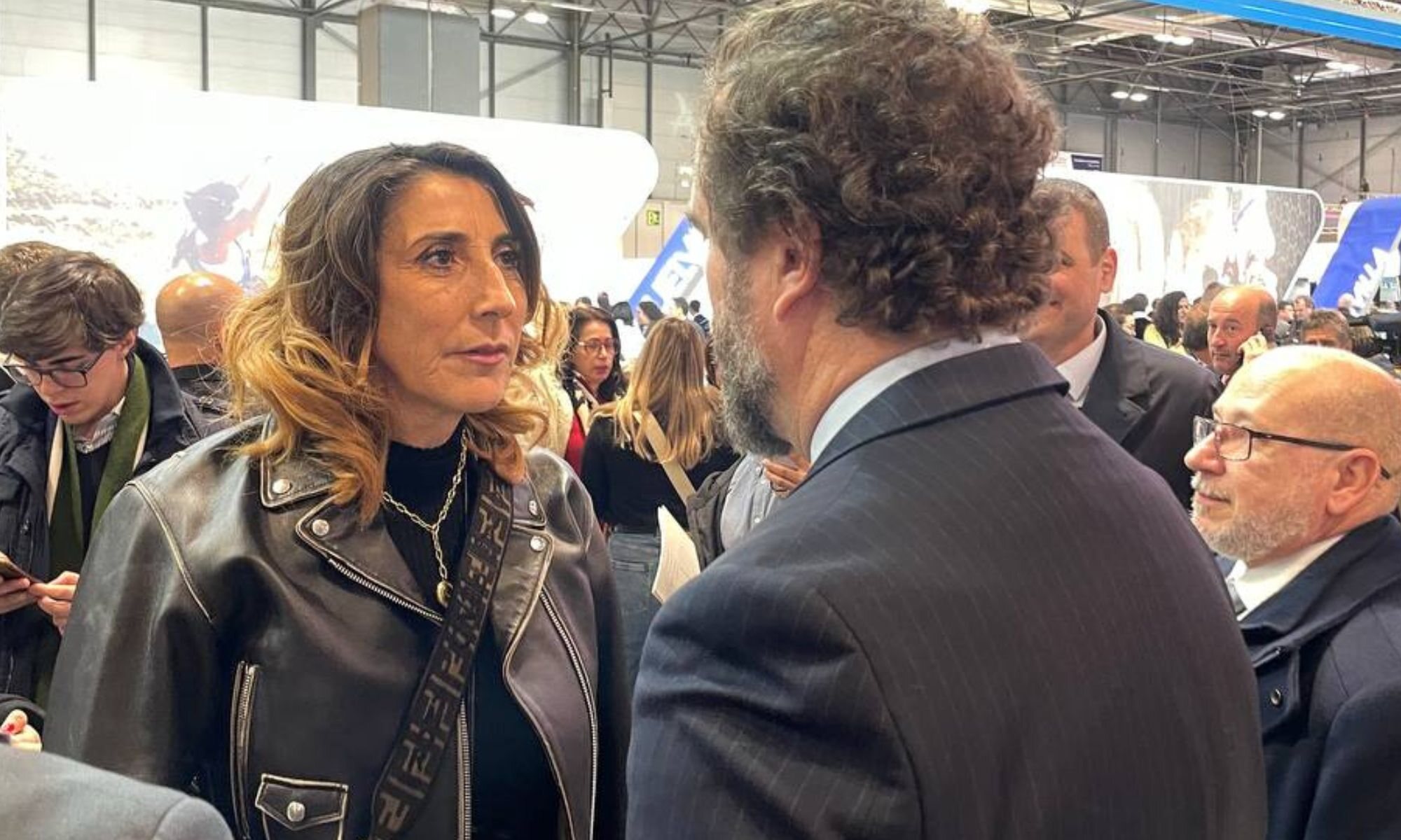 Paz Padilla y Espinosa de los Monteros en Fitur