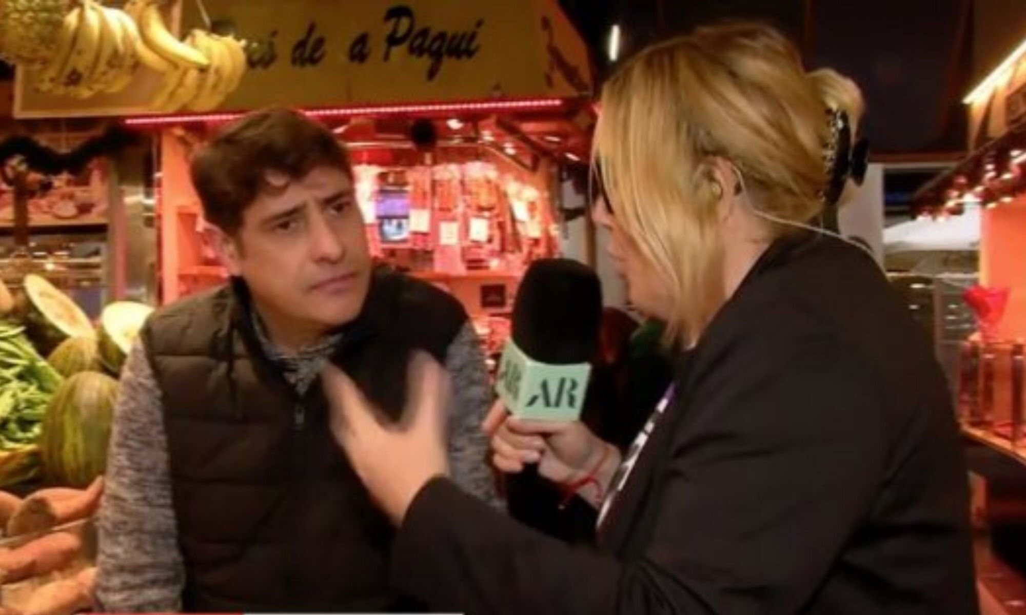 Mayka Navarro en el Mercado de la Boquería