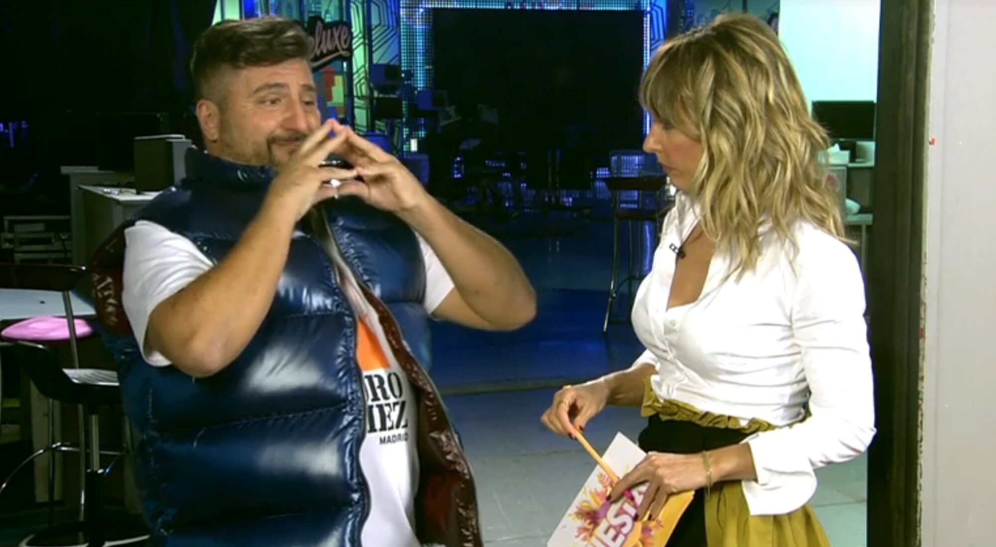 Sergio Garrido y Emma García en 'Fiesta'