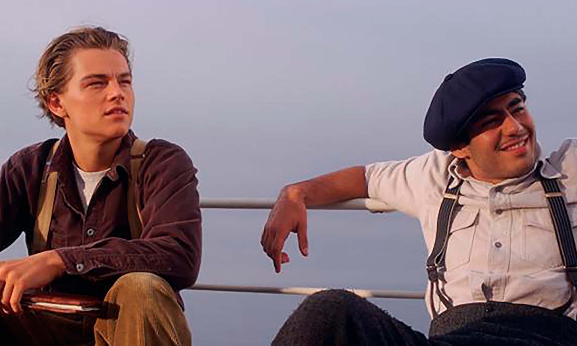 Leonardo DiCaprio en una de las escenas de "TItanic"
