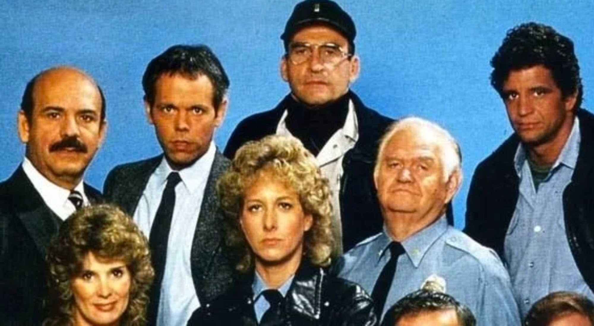 Elenco de la serie &#39;Canción triste de Hill Street&#39;. 