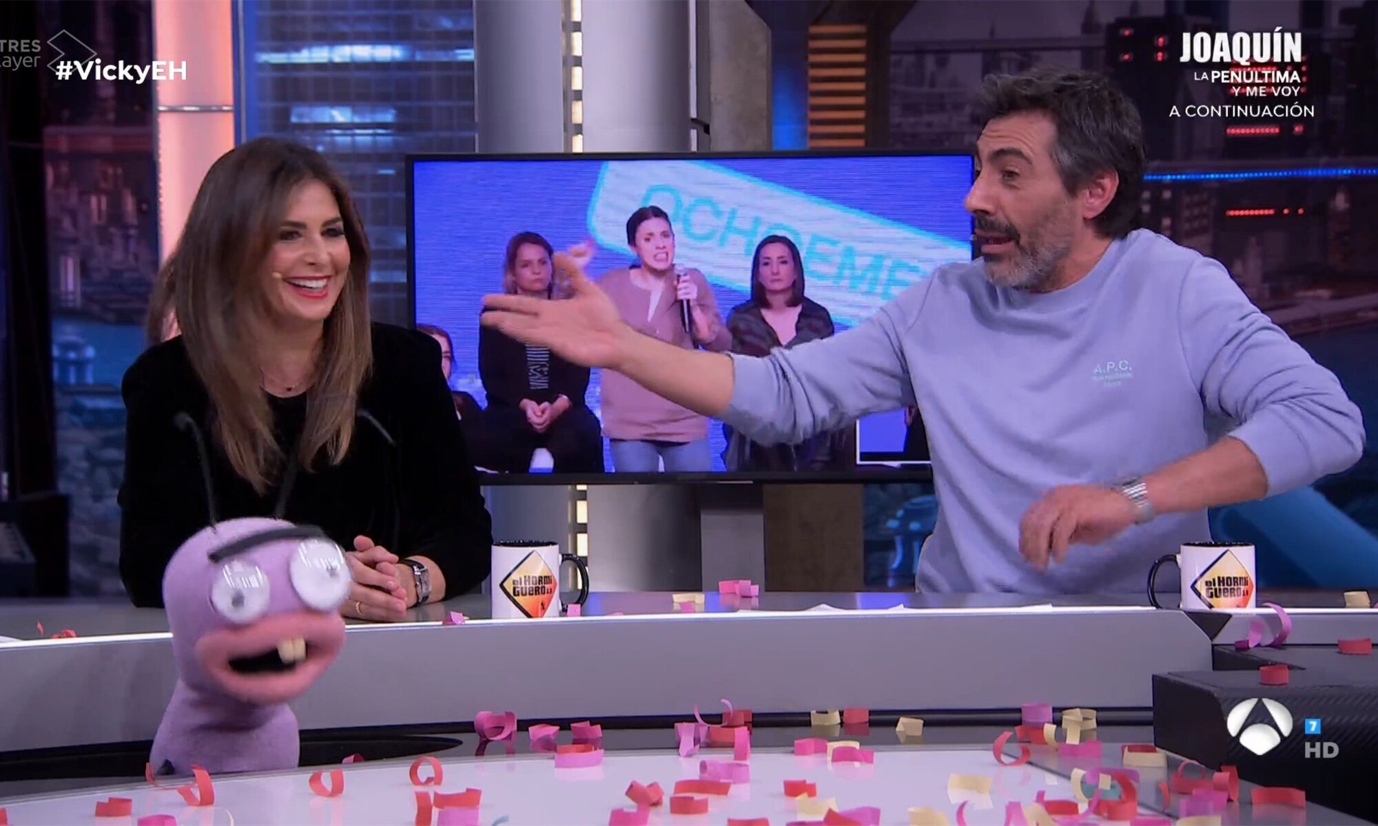 Nuria Roca y Juan del Val, en 'El hormiguero'