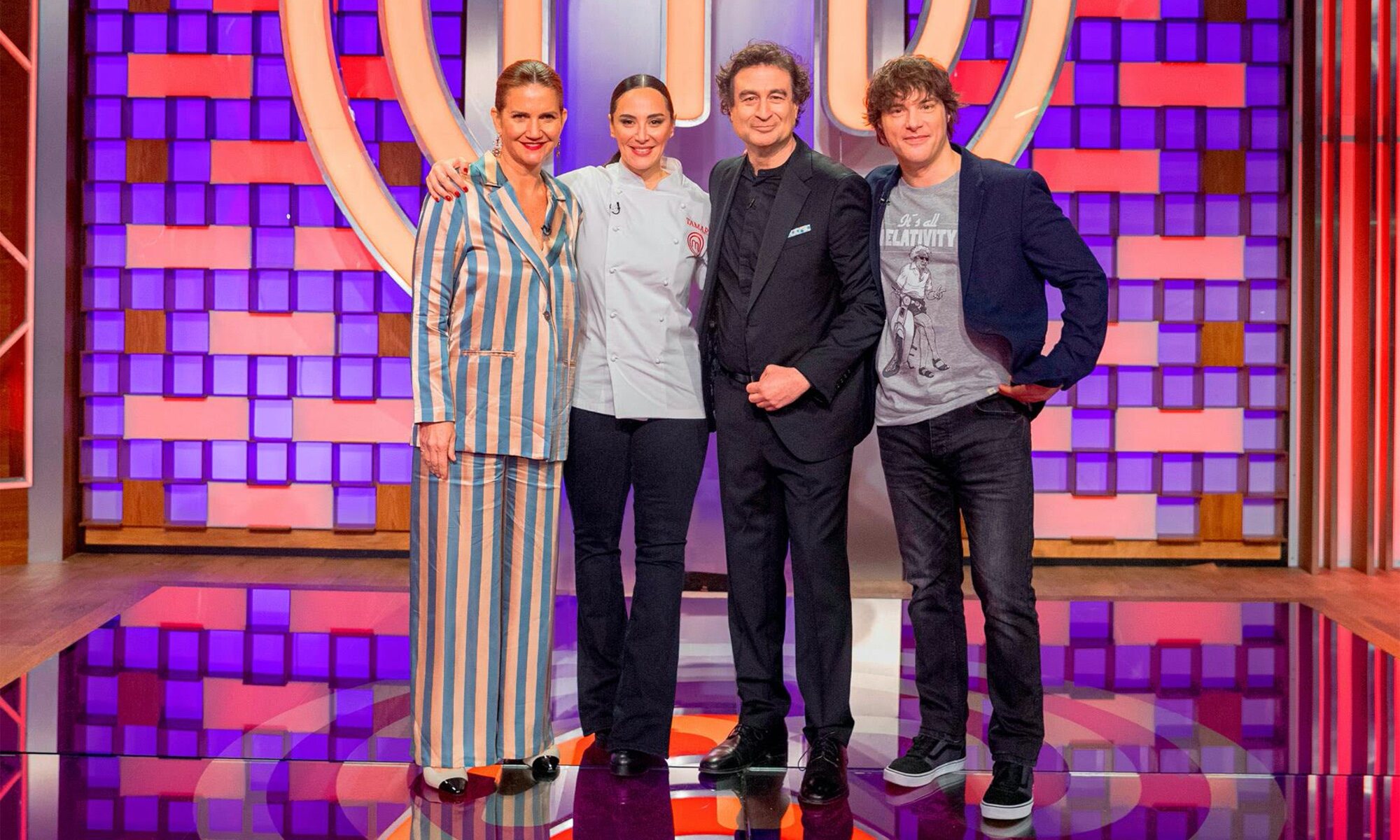 El jurado de 'MasterChef 11' junto a Tamara Falcó, primera invitada