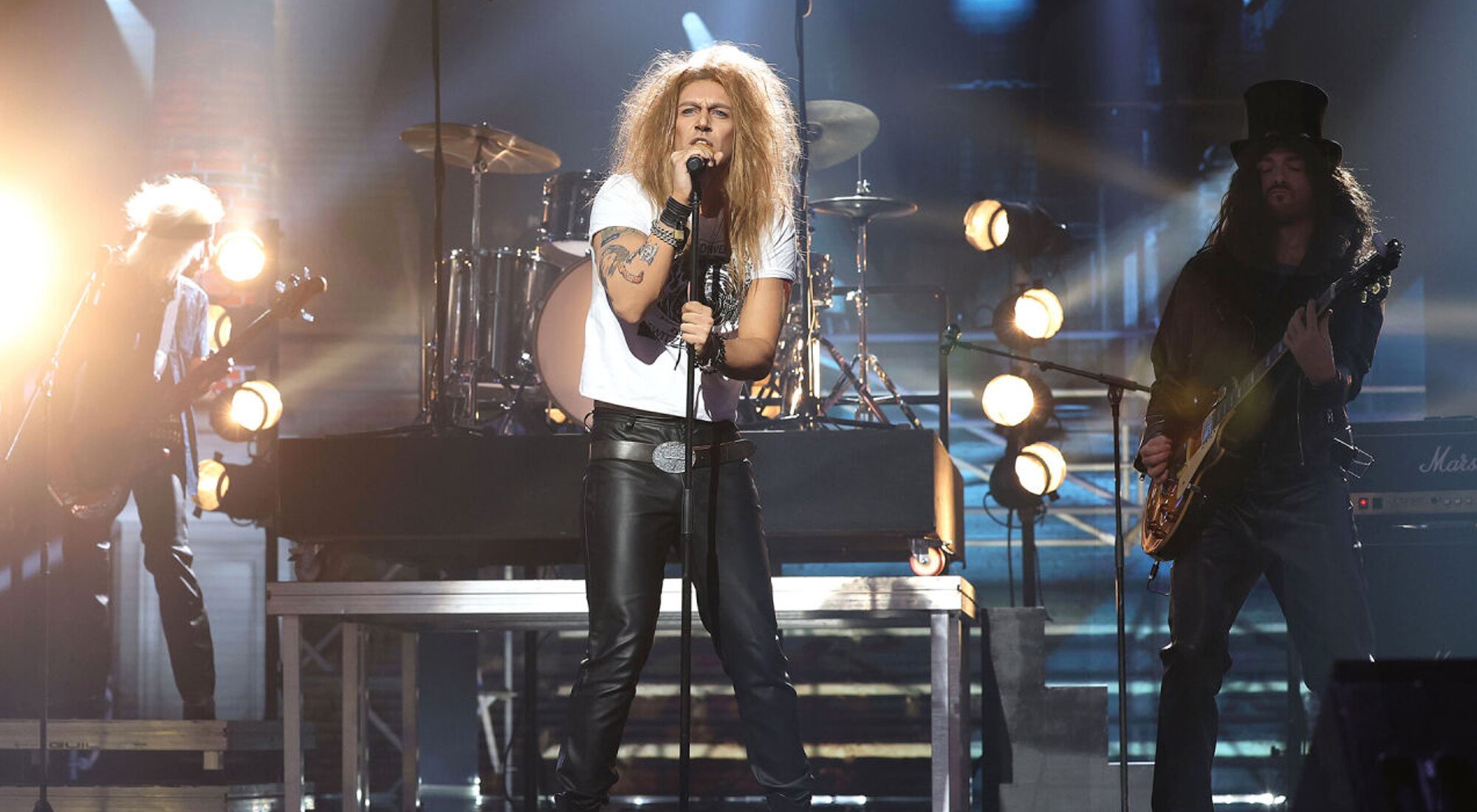 Jadel se pone en la piel de Axl Rose, vocalista de Guns N' Roses, en la segunda gala de 'Tu cara me suena 10'