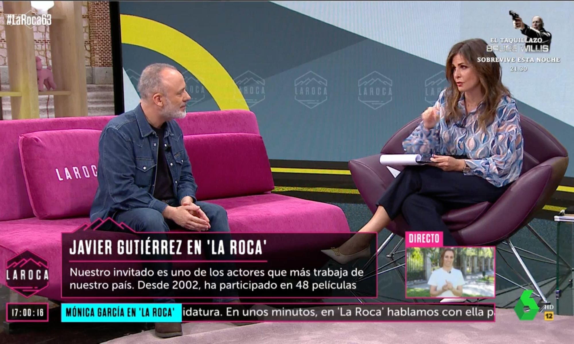Javier Gutiérrez y Nuria Roca en 'La Roca'