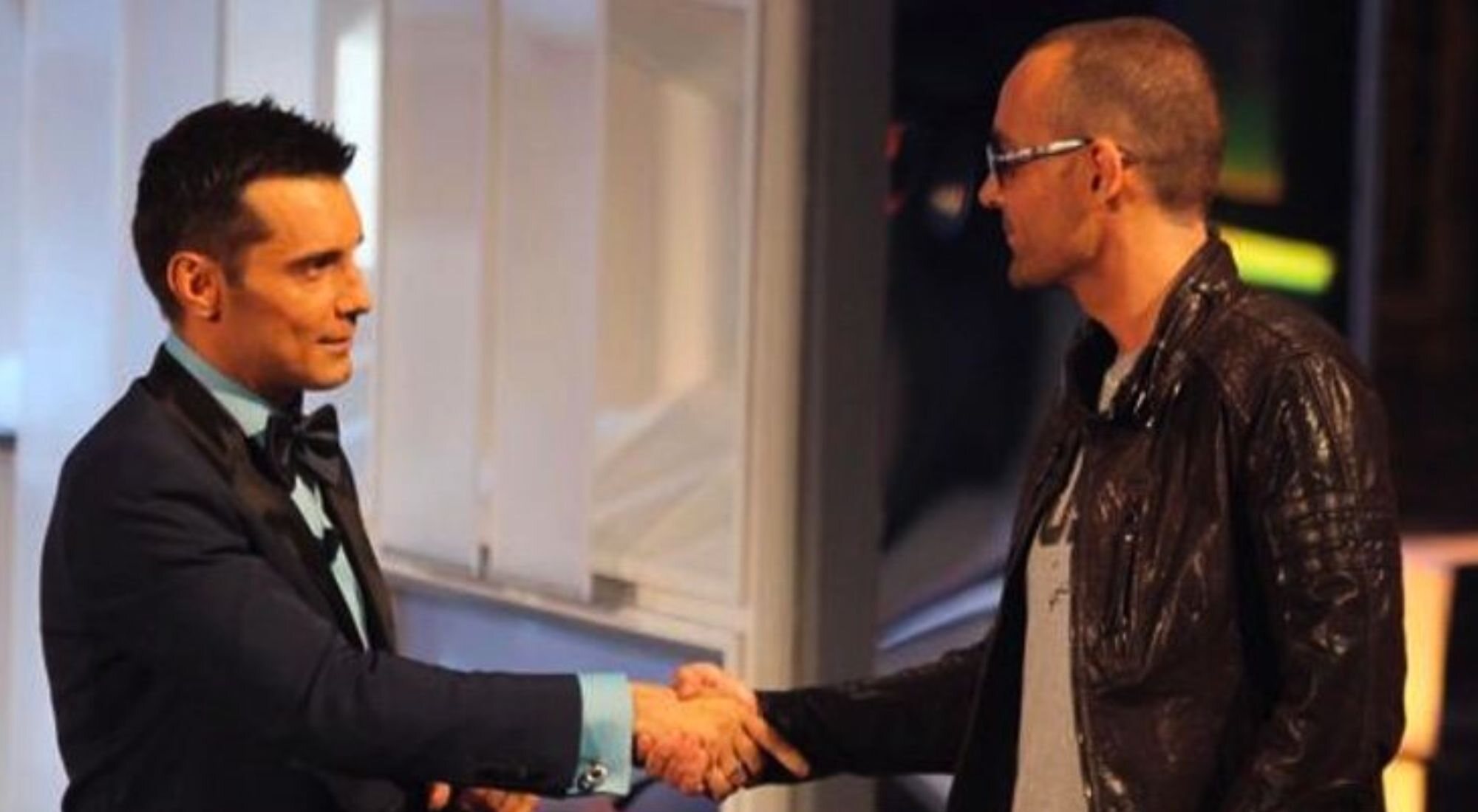 Jesús Vázquez y Risto Mejide en 'Operación Triunfo'