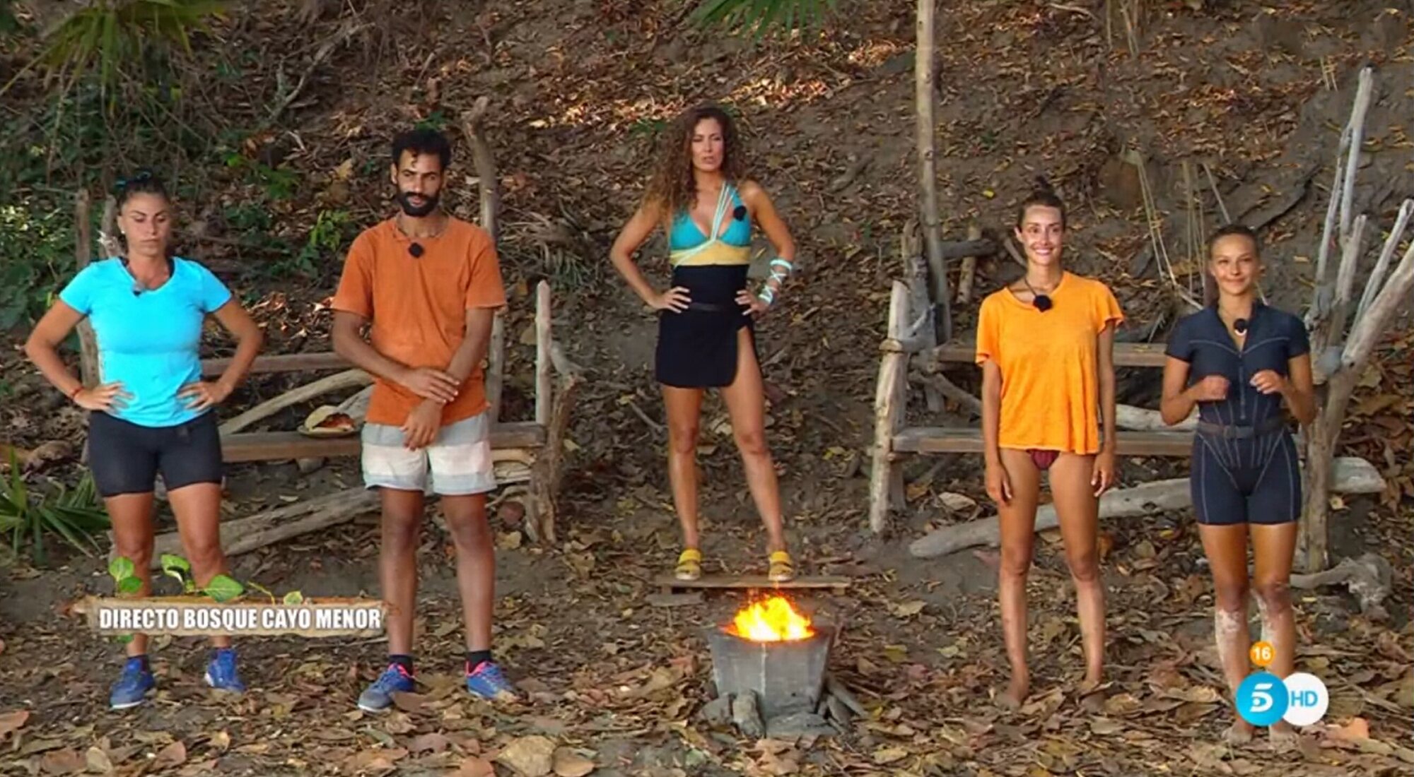 Yaiza, Asraf, Adara y Katerina en la ceremonia de salvación de &#39;Supervivientes 2023&#39;