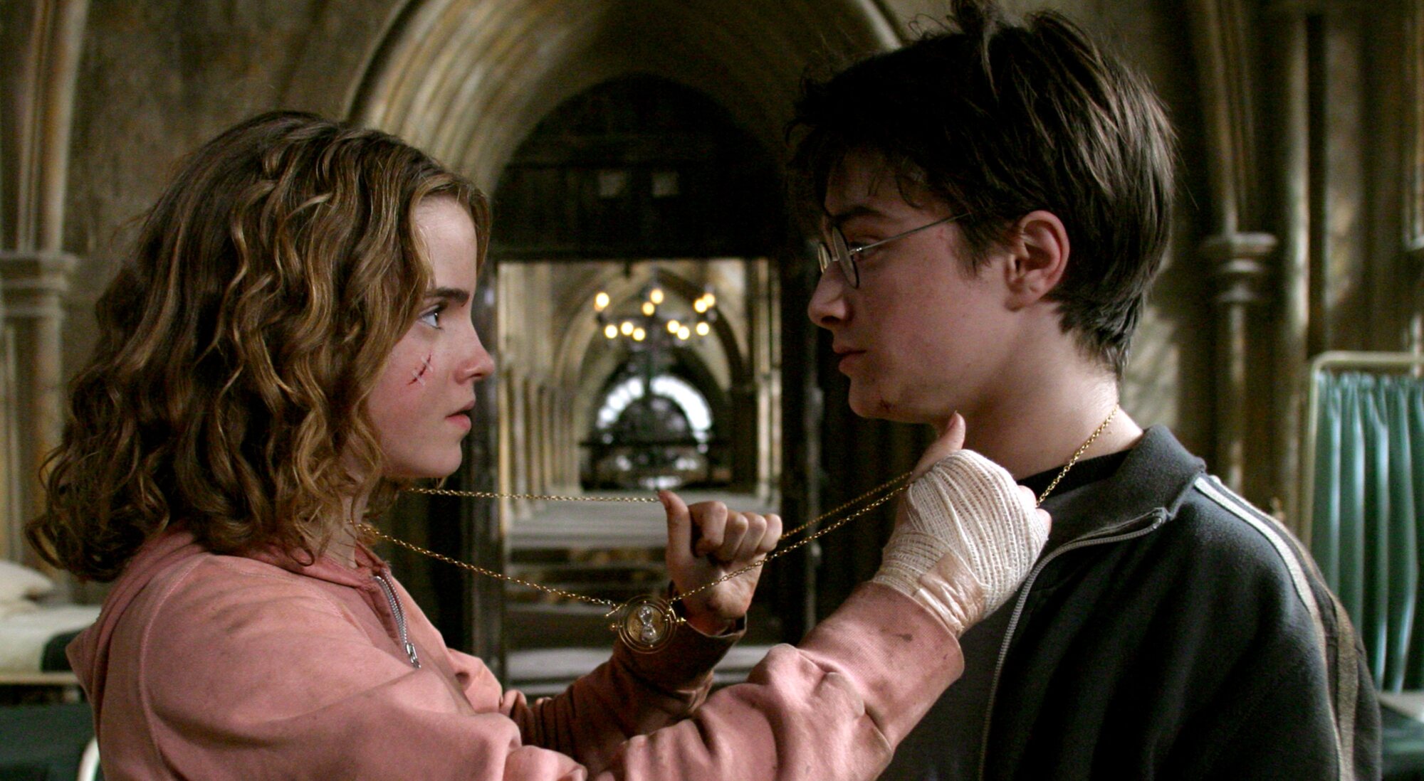 Emma Watson y Daniel Radcliffe en "Harry Potter y el prisionero de Azkaban"