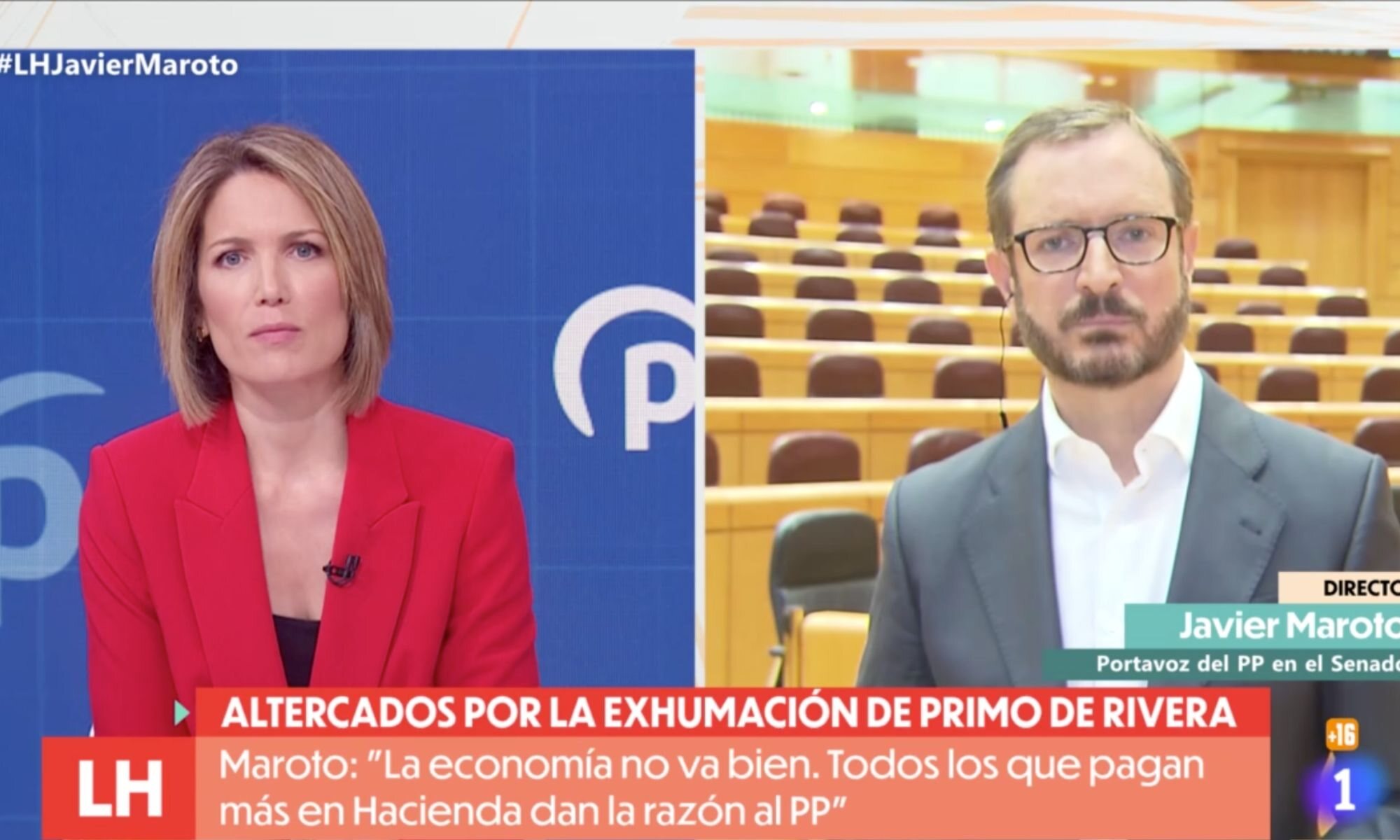 Silvia Intxaurrondo y Javier Maroto