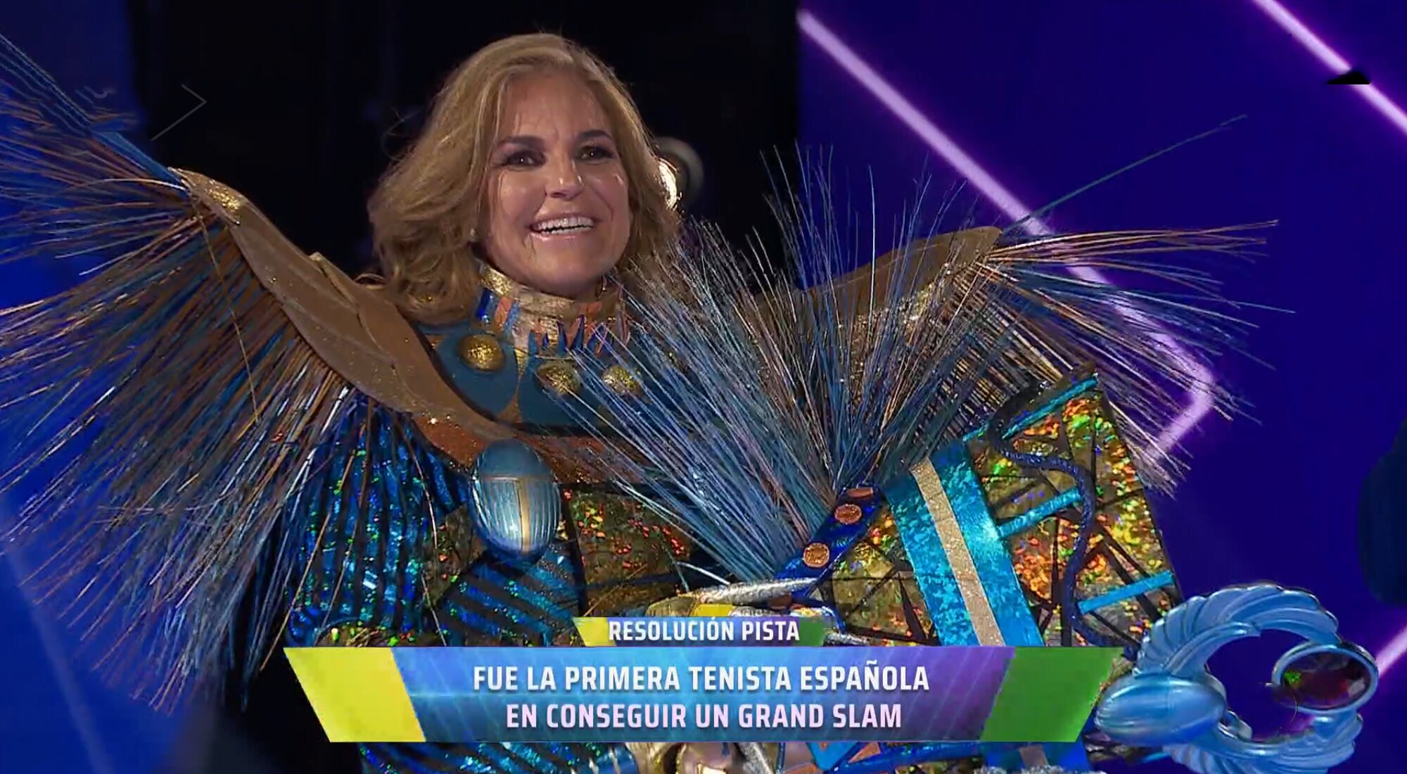 Arantxa Sánchez Vicario se descubre bajo la máscara de Faraona en el estreno de &#39;Mask Singer 3&#39;