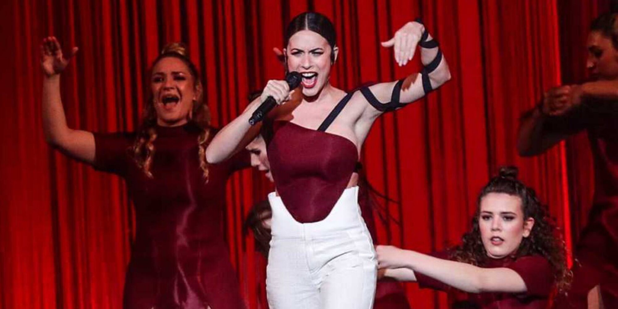 Blanca Paloma durante uno ensayo del Festival de Eurovisión 2023