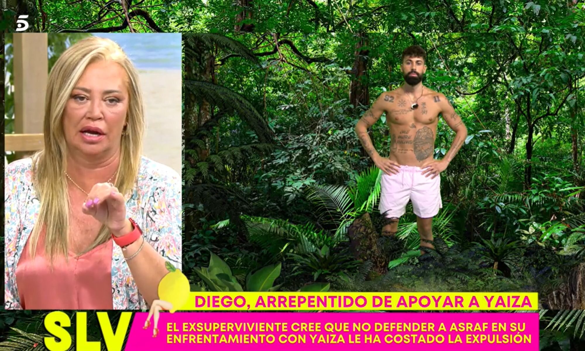 Diego Pérez y Belén Esteban en 'Sálvame'