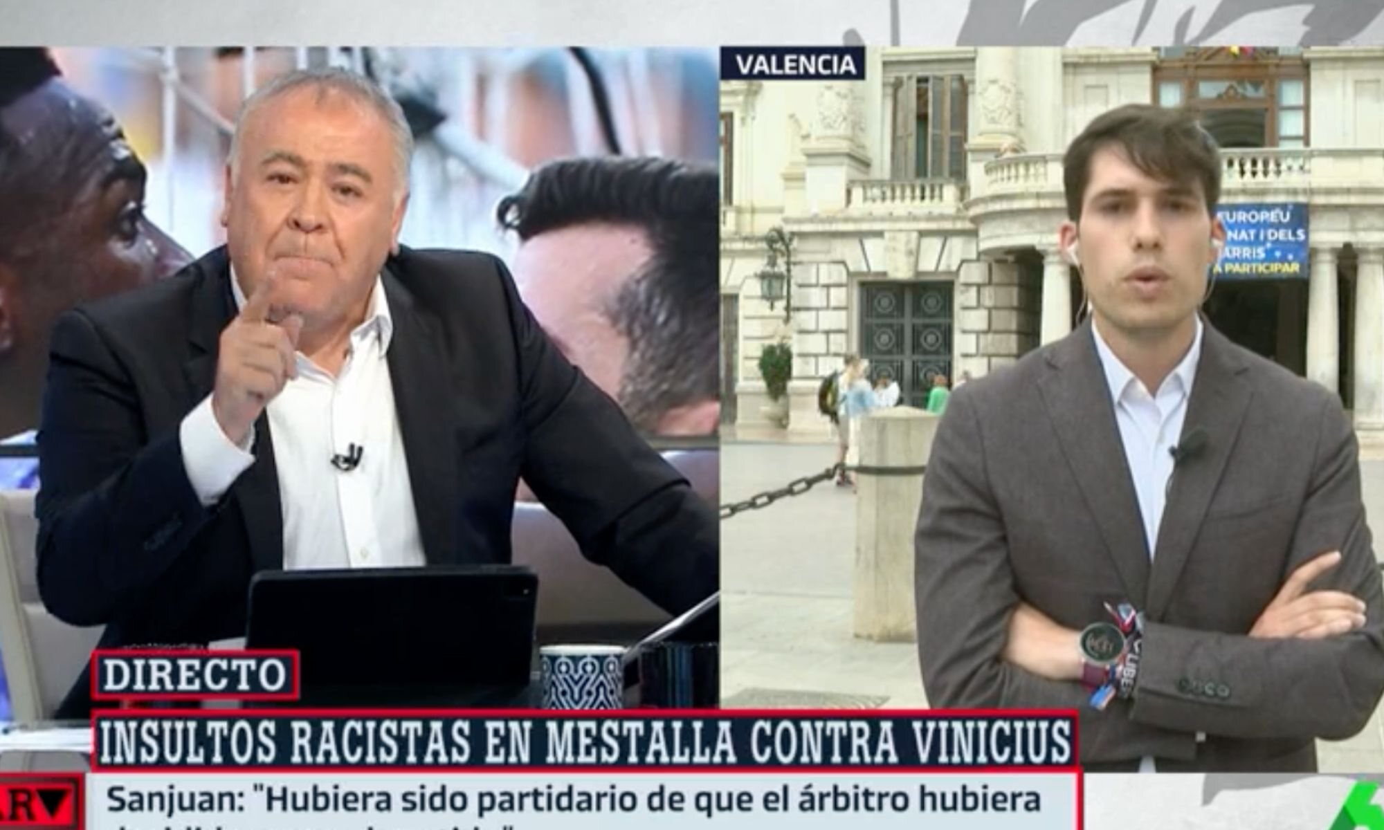 Antonio García Ferreras y Borja Sanjuan en 'Al rojo vivo'