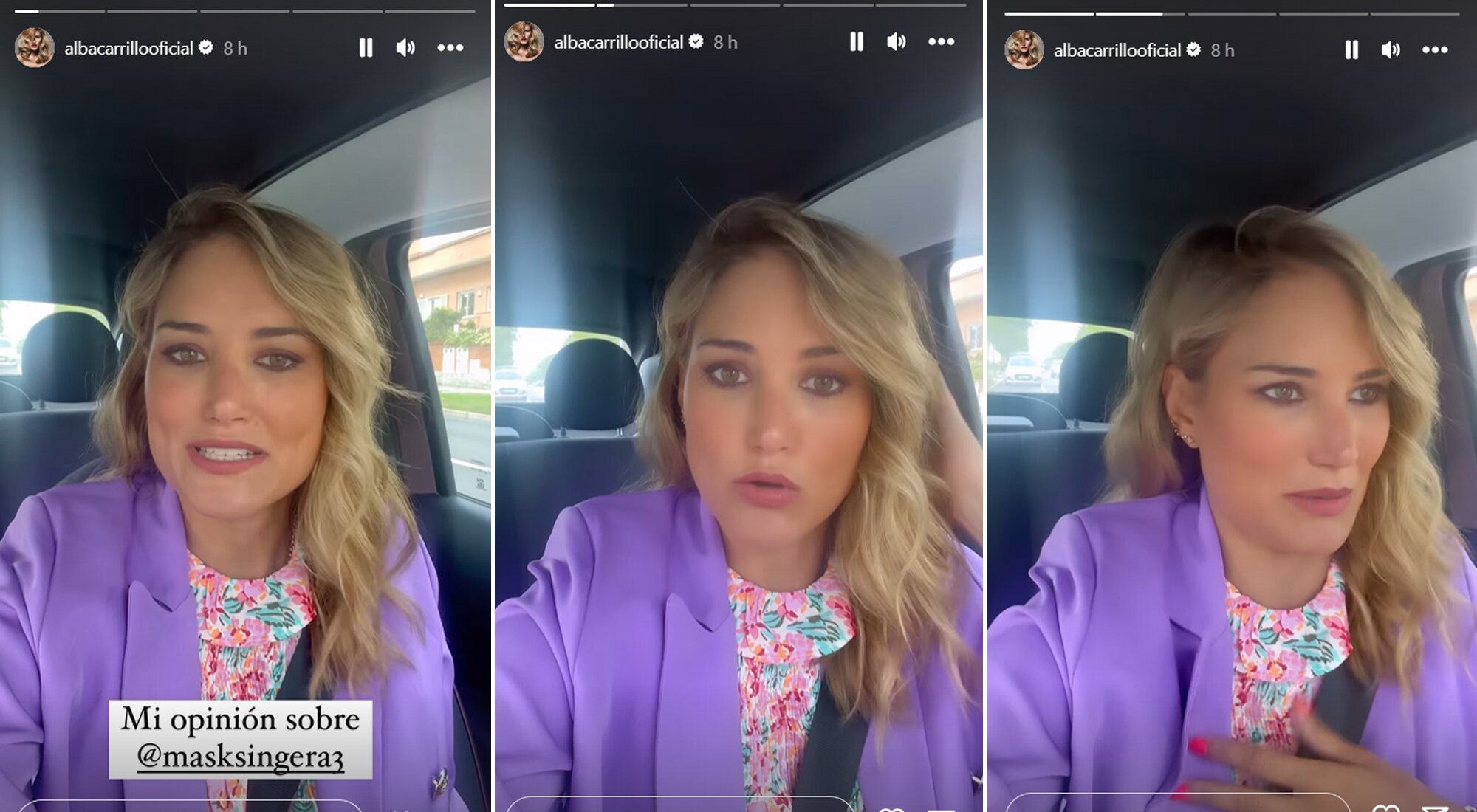 Alba Carrillo opina sobre el trabajo de Feliciano López en 'Mask Singer'