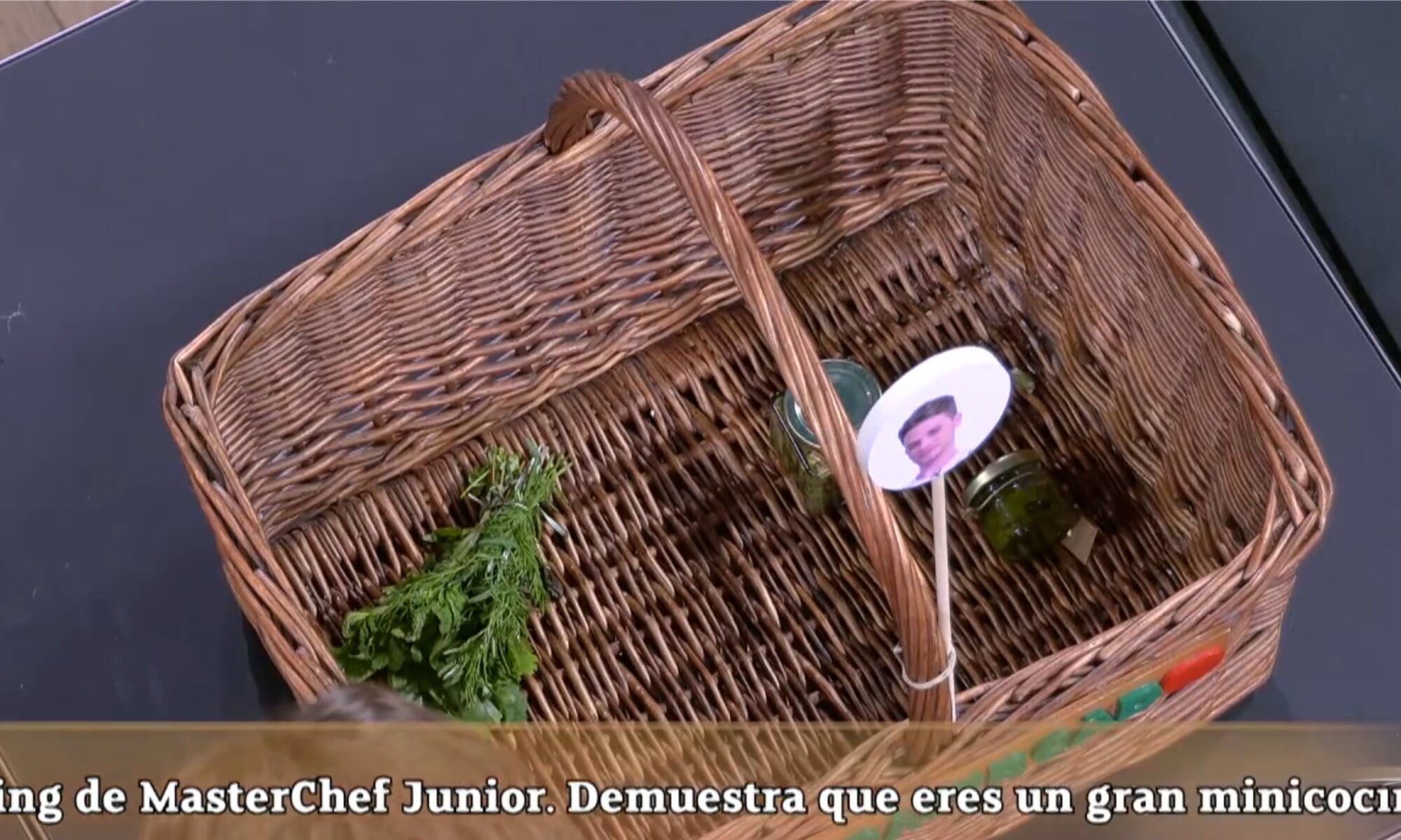 La cesta de Luca en &#39;MasterChef&#39;, antes de cocinar