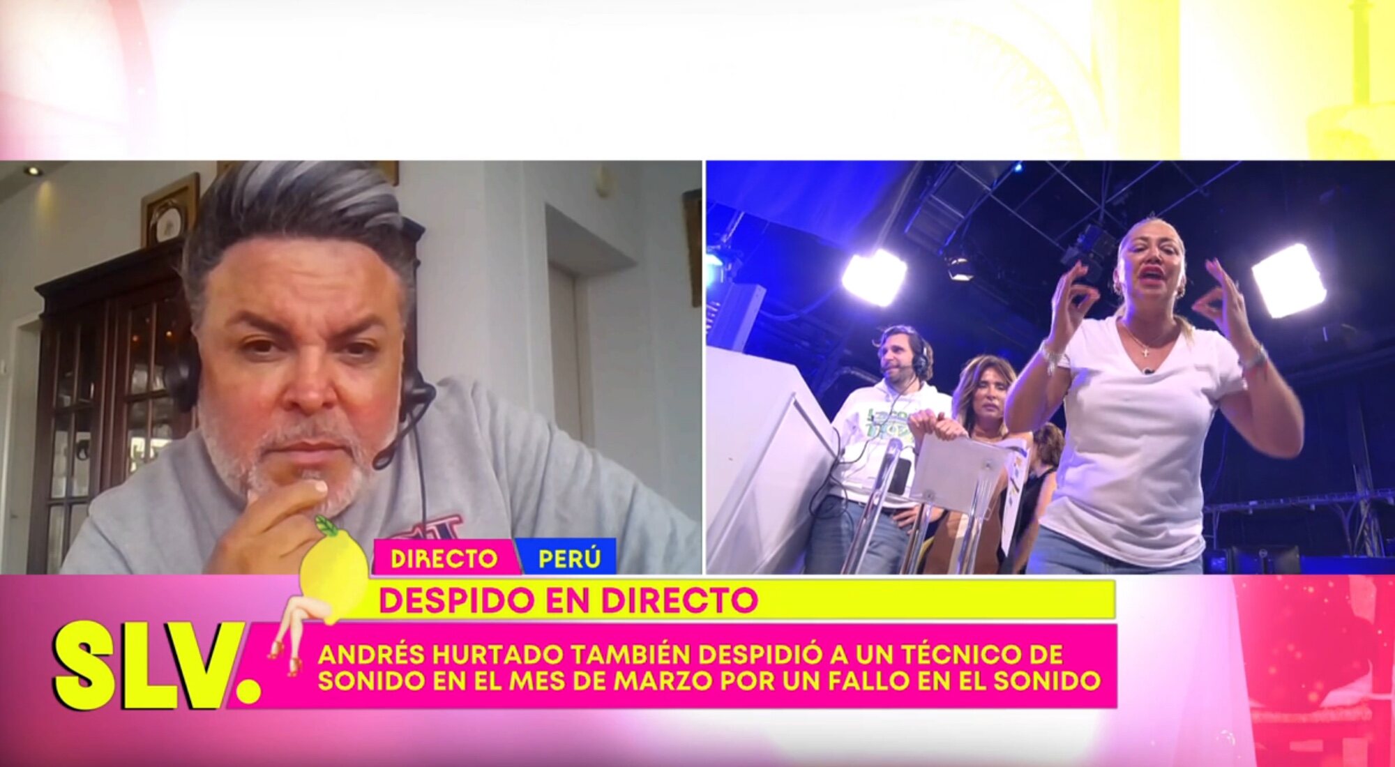 Belén Esteban hablando con Andrés Hurtado en 'Sálvame'