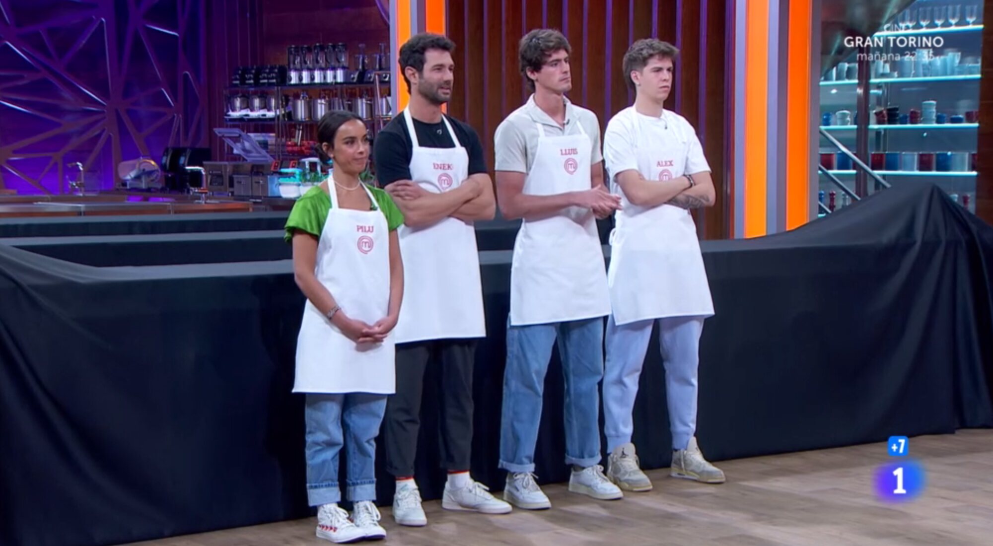 Pilu, Eneko, Lluís y Álex en la final de 'MasterChef 11'