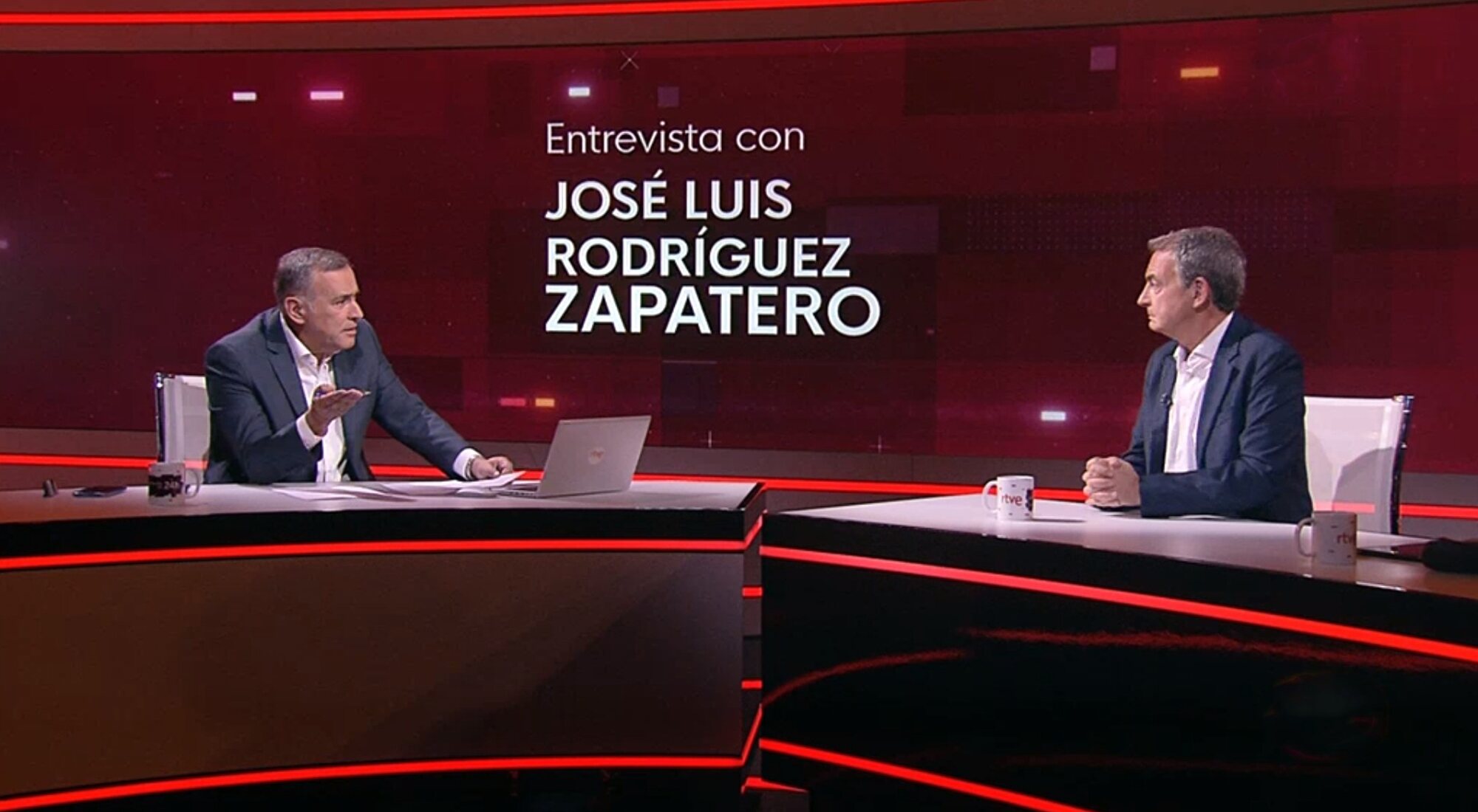 Xabier Fortes entrevista a José Luis Rodríguez Zapatero en 'La noche en 24 horas'