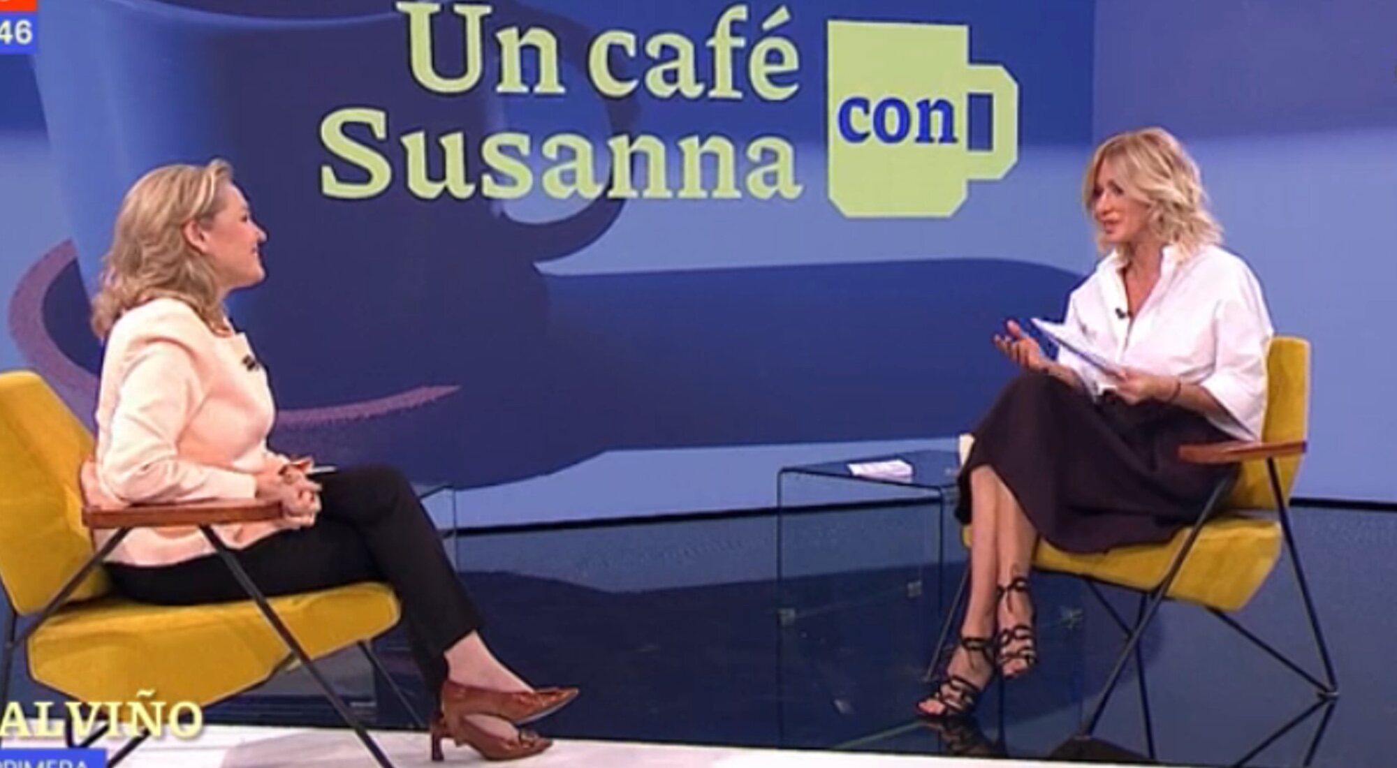 Nadia Calviño y Susanna Griso en 'Espejo Público'