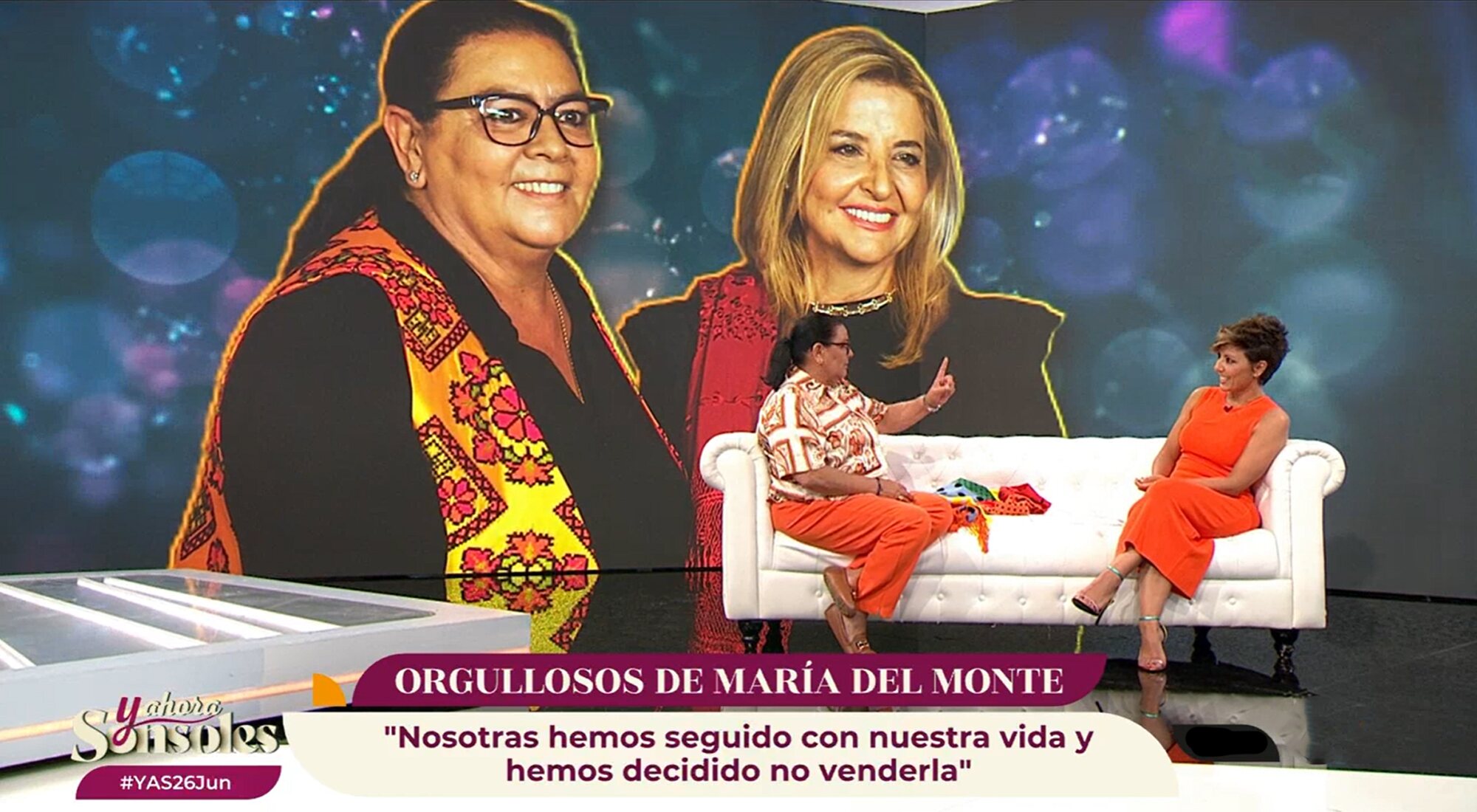 Sonsoles Ónega entrevista a María del Monte en 'Y ahora, Sonsoles'