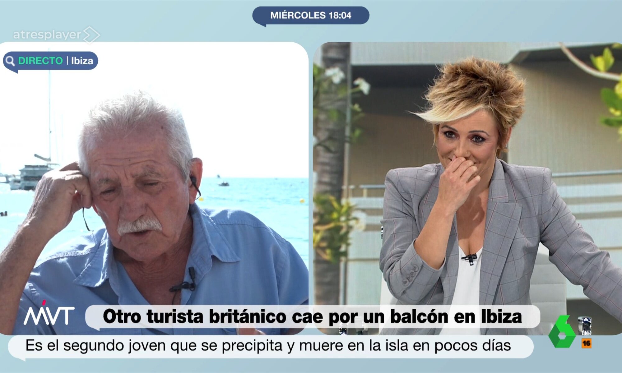 Valeriano y Cristina Pardo, en la conexión de &#39;Más vale tarde&#39;