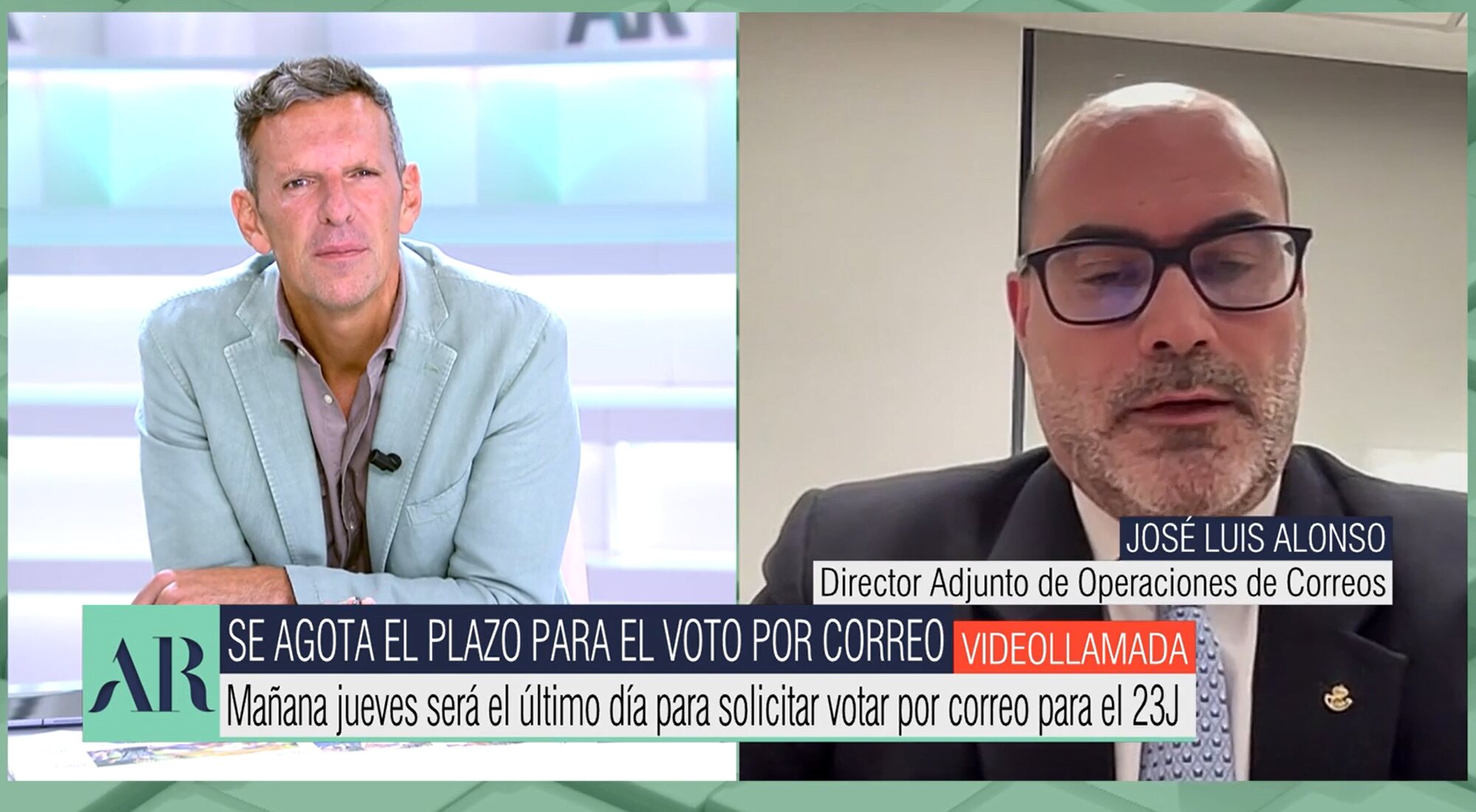 Joaquín Prat entrevista al director adjunto de Operaciones de Correos en 'El programa de Ana Rosa'