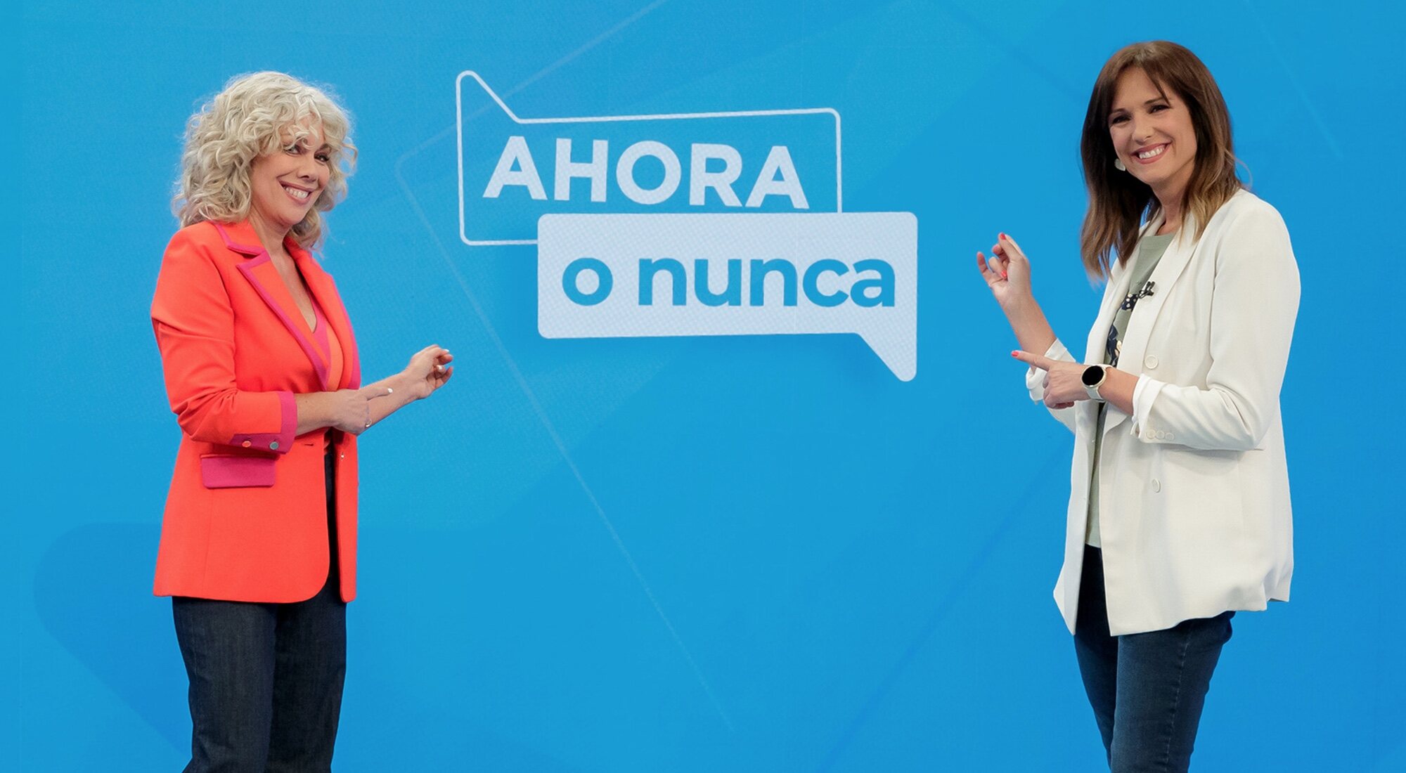 Raquel Martos y Mònica López, presentadoras de 'Ahora o nunca'