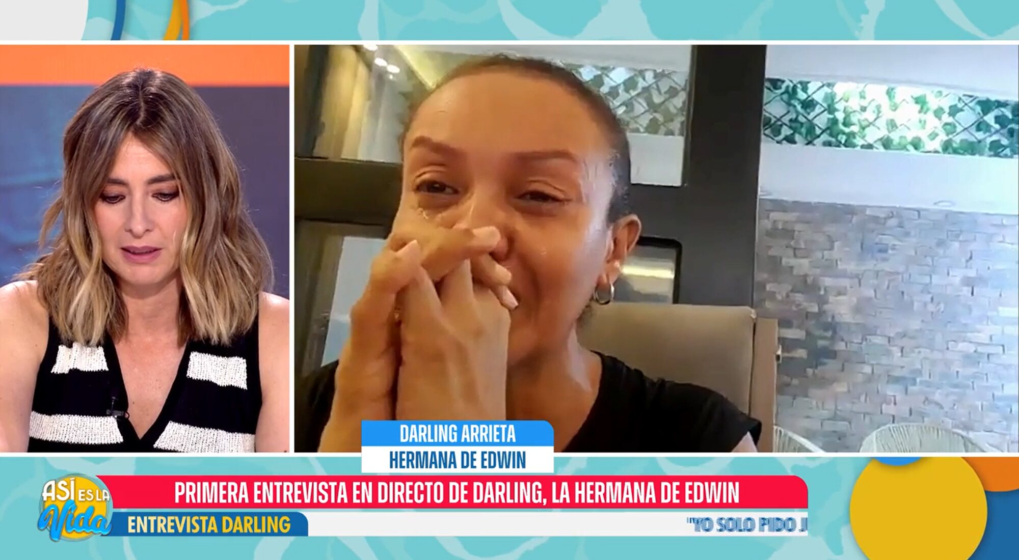 Sandra Barneda entrevista a la hermana de Edwin Arrieta en 'Así es la vida'