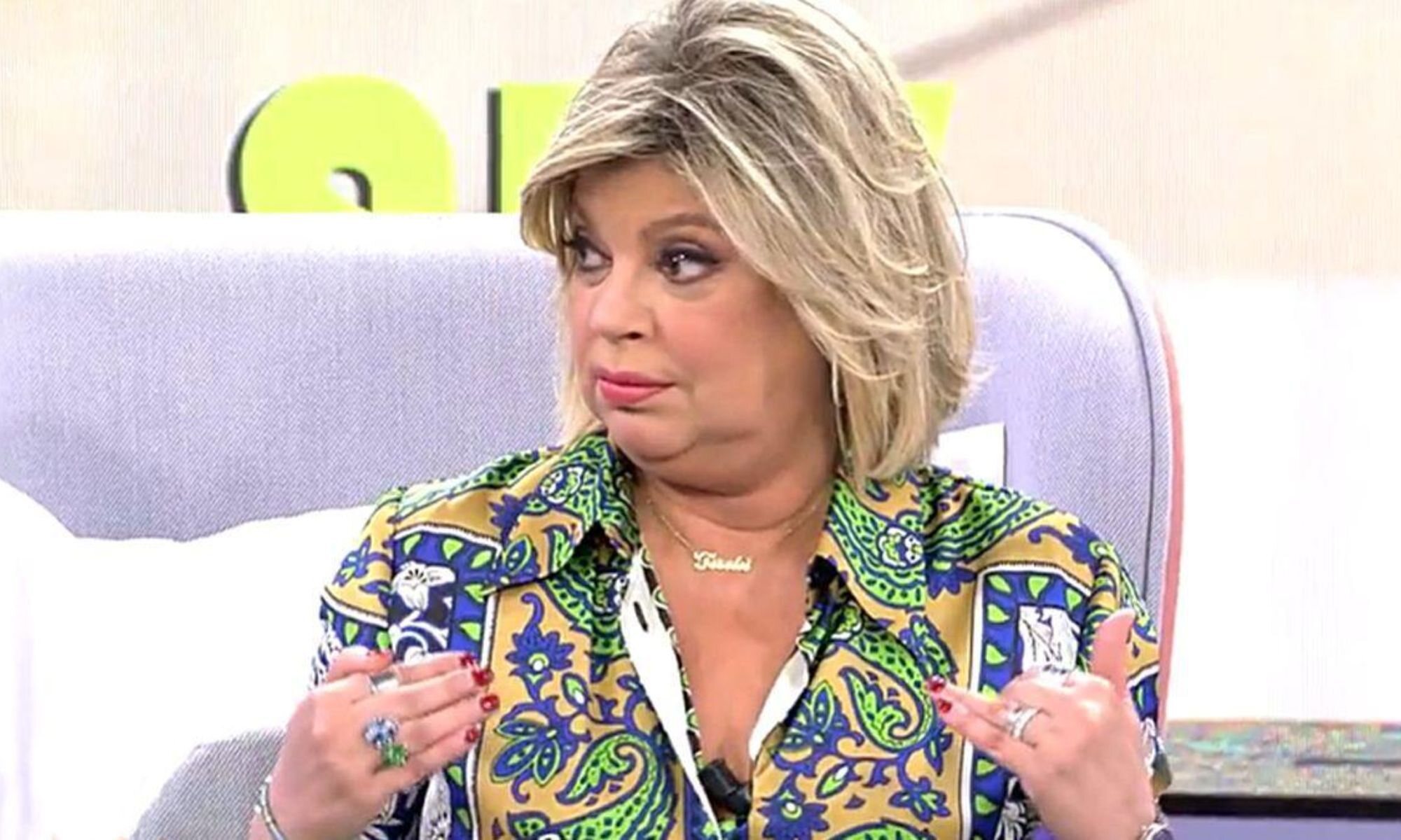 Terelu Campos en el plató de 'Sálvame'