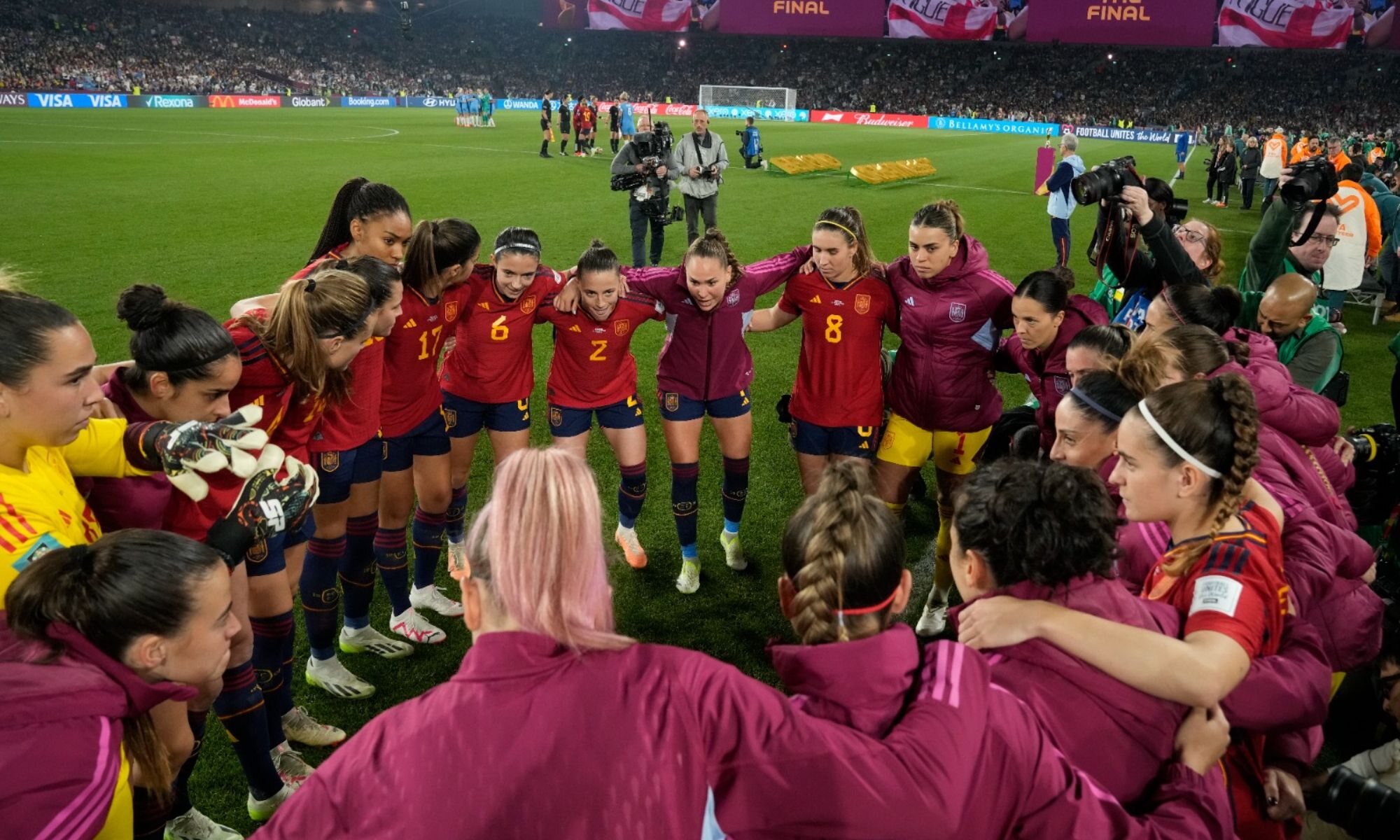 La selección española en la final del Mundial de Fútbol Femenino