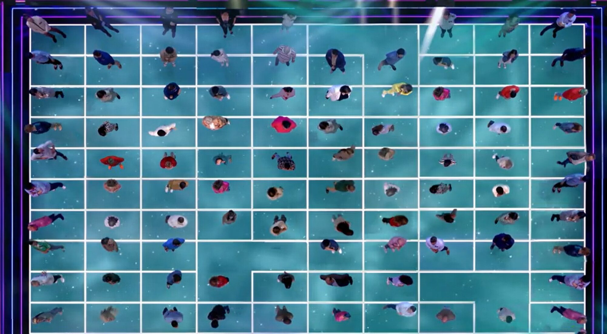 Los concursantes en el plató de &#39;The Floor&#39;