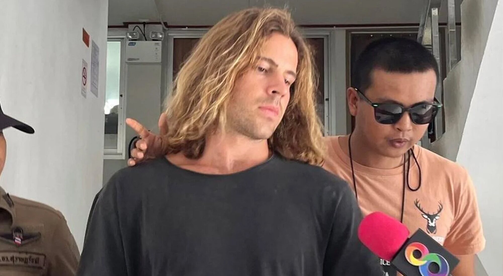 Daniel Sancho, hijo de Rodolfo Sancho, tras su detención en Tailandia