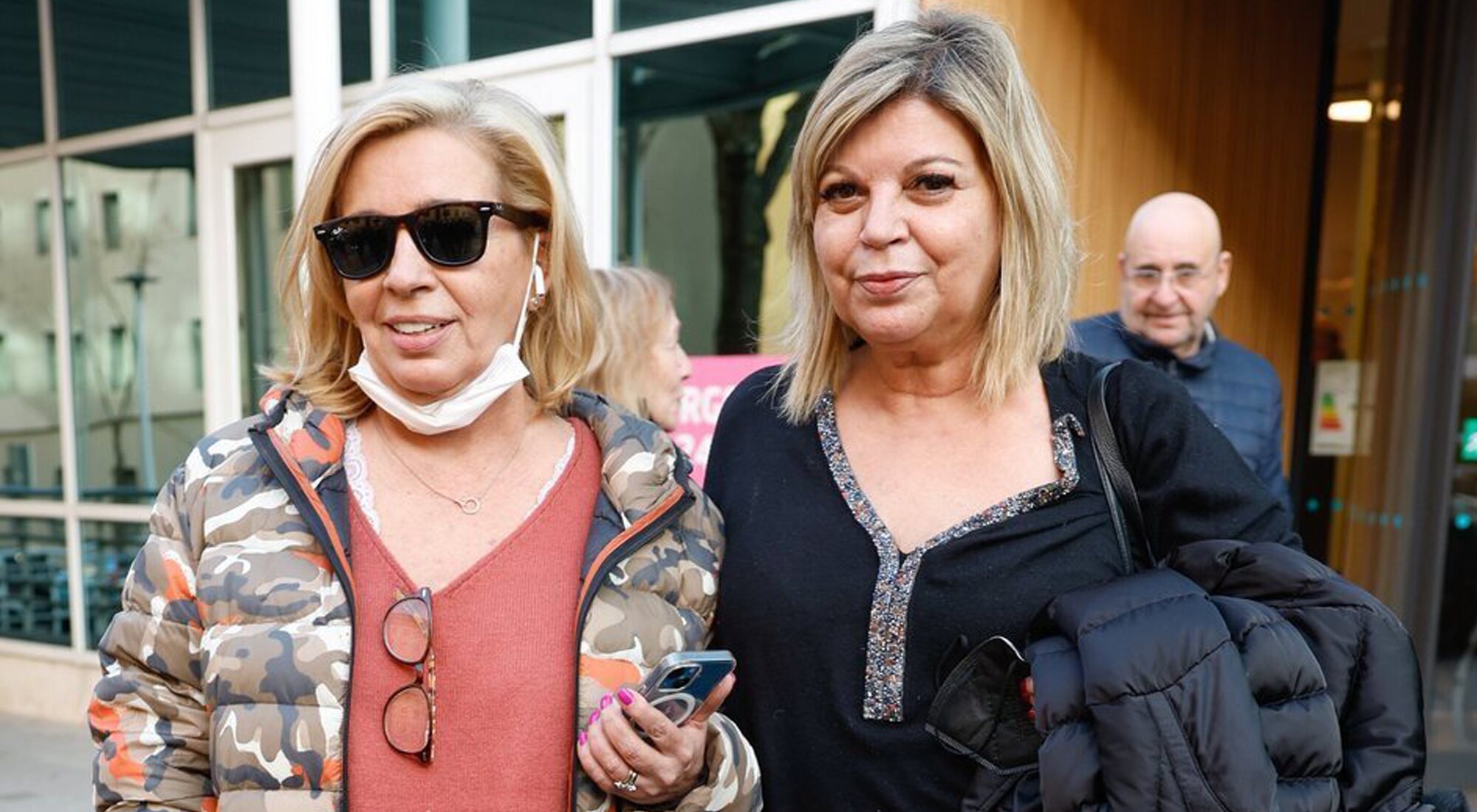 Carmen Borrego y Terelu Campos tras el último ingreso de María Teresa Campos el pasado mes de enero