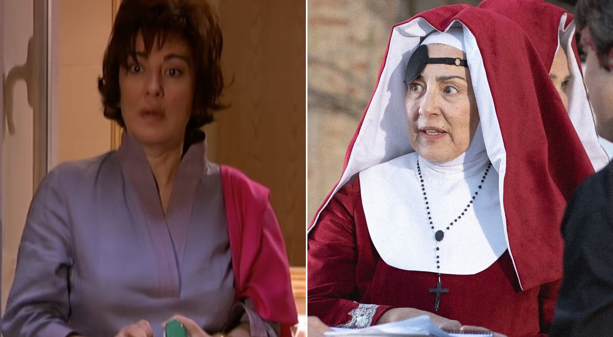 Isabel Ordaz en su primer episodio en 'Aquí no hay quien viva' y en "La reina del convento"