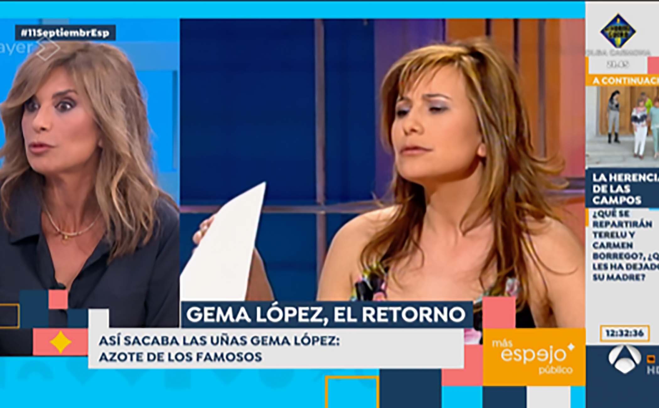 Gema López en su primer programa de &#39;Espejo Público&#39;