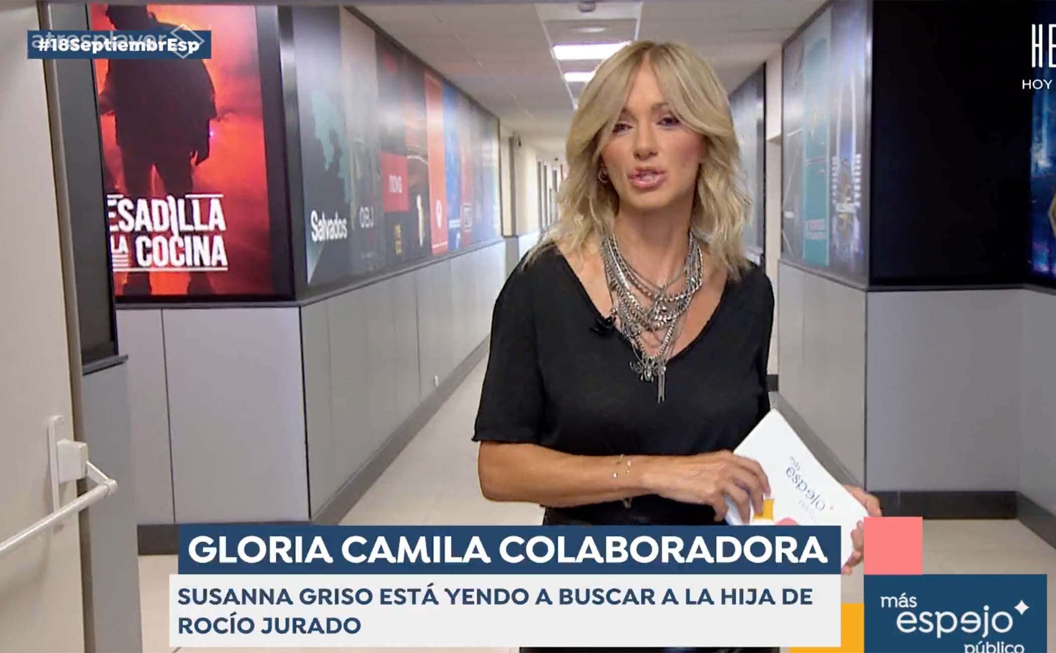 Susanna Griso por los pasillos de Atresmedia durante &#39;Espejo Público&#39;