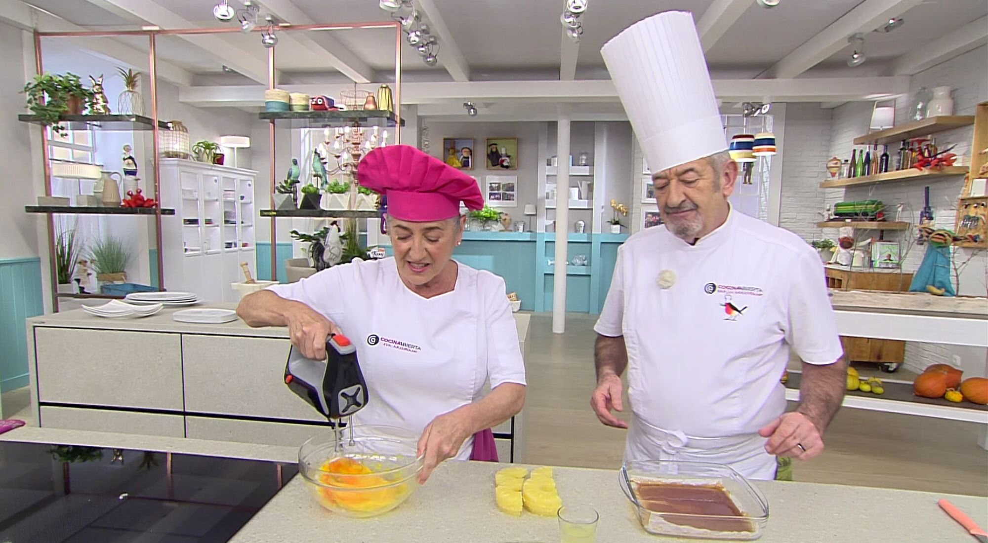 Eva Arguiñano y Karlos Arguiñano en 'La cocina abierta de Karlos Arguiñano'