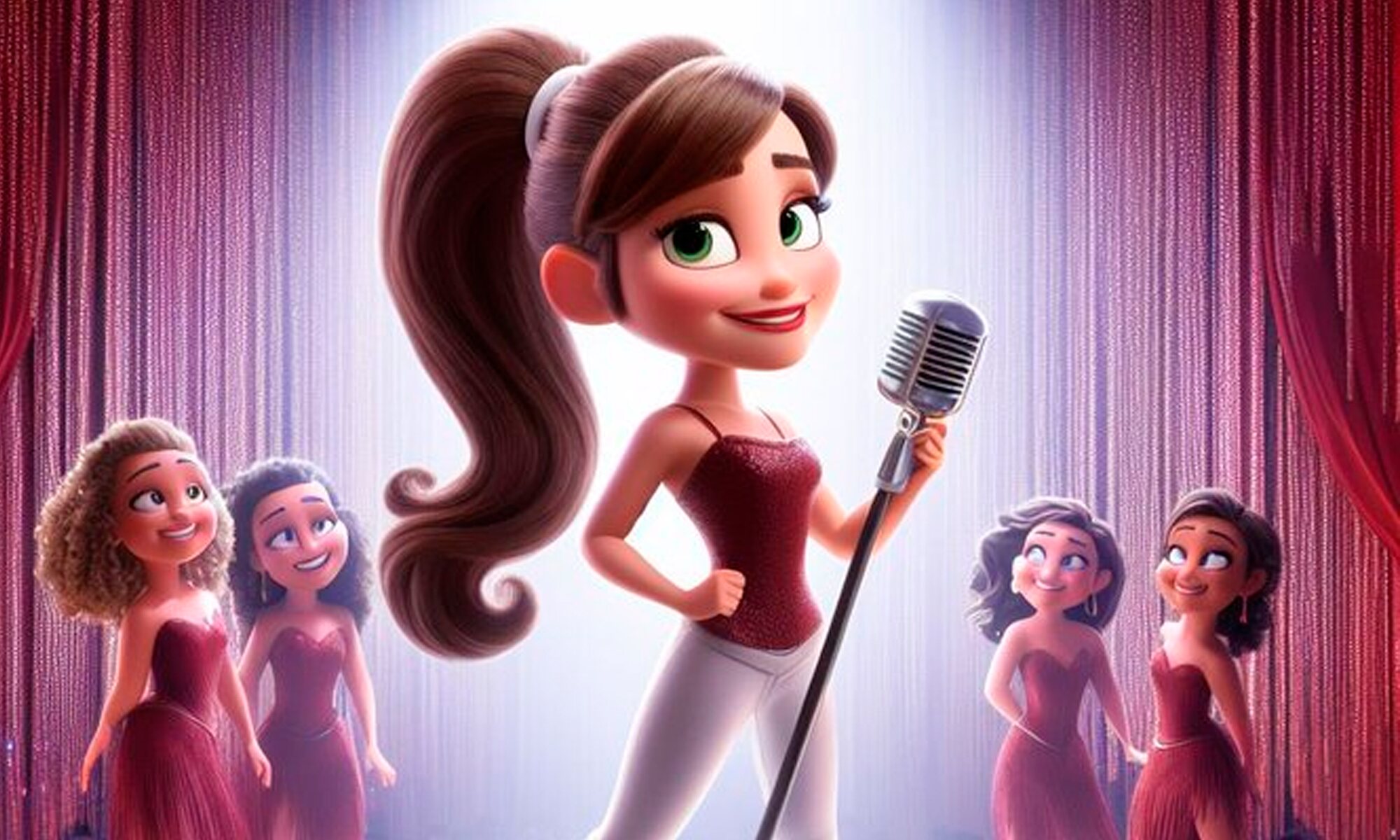Blanca Paloma en Eurovisión 2023 versión película Pixar (IA)
