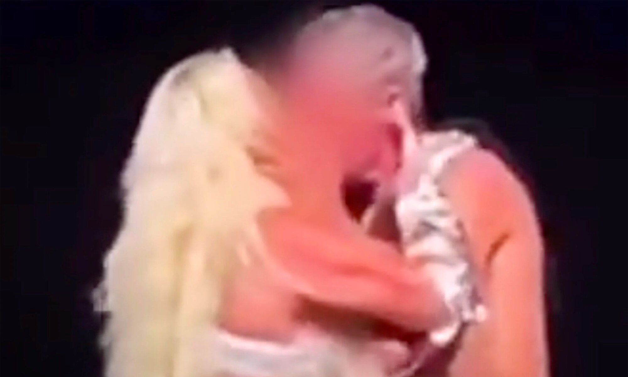 Leticia Sabater, en el momento de la agresión