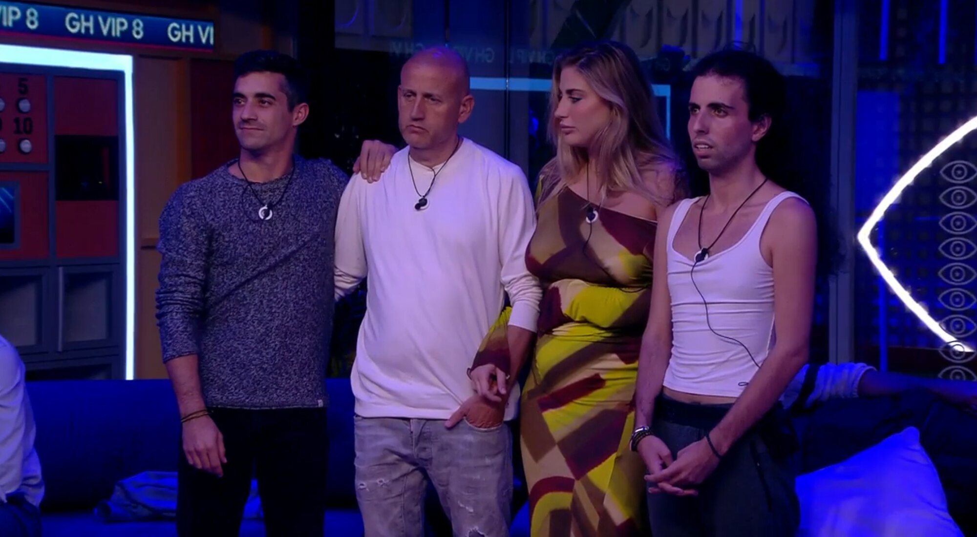 Javier, Gustavo, Susana y Albert, antes de conocer la salvación del primero en 'GH VIP 8'