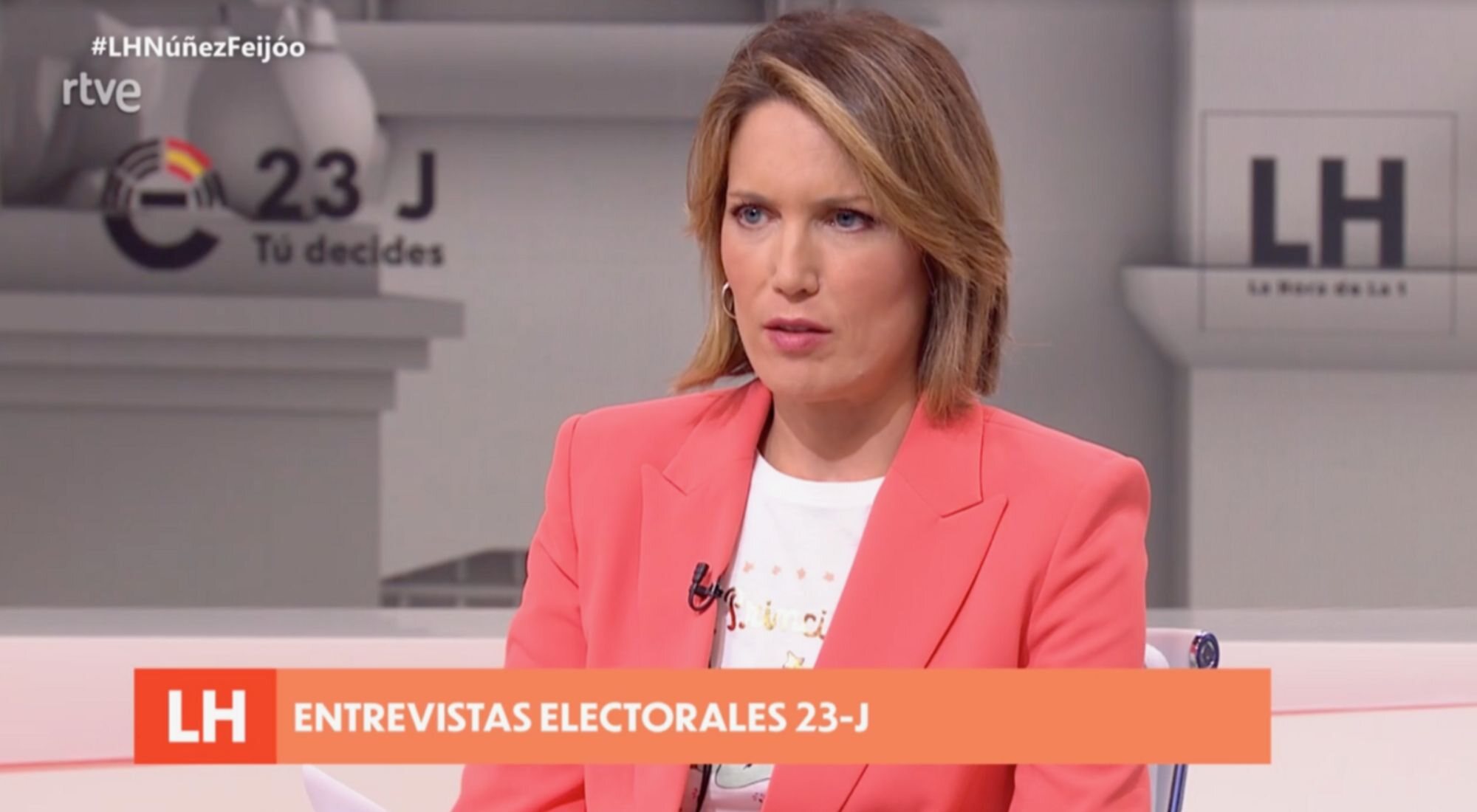 Silvia Intxaurrondo en la entrevista a Alberto Núñez Feijóo